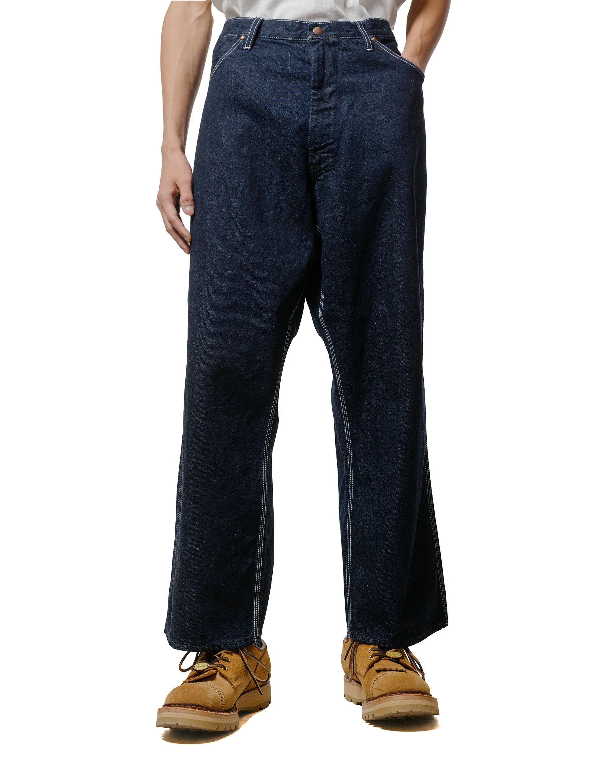 Beams Plus Painter Pants Denim One Wash - Image 2