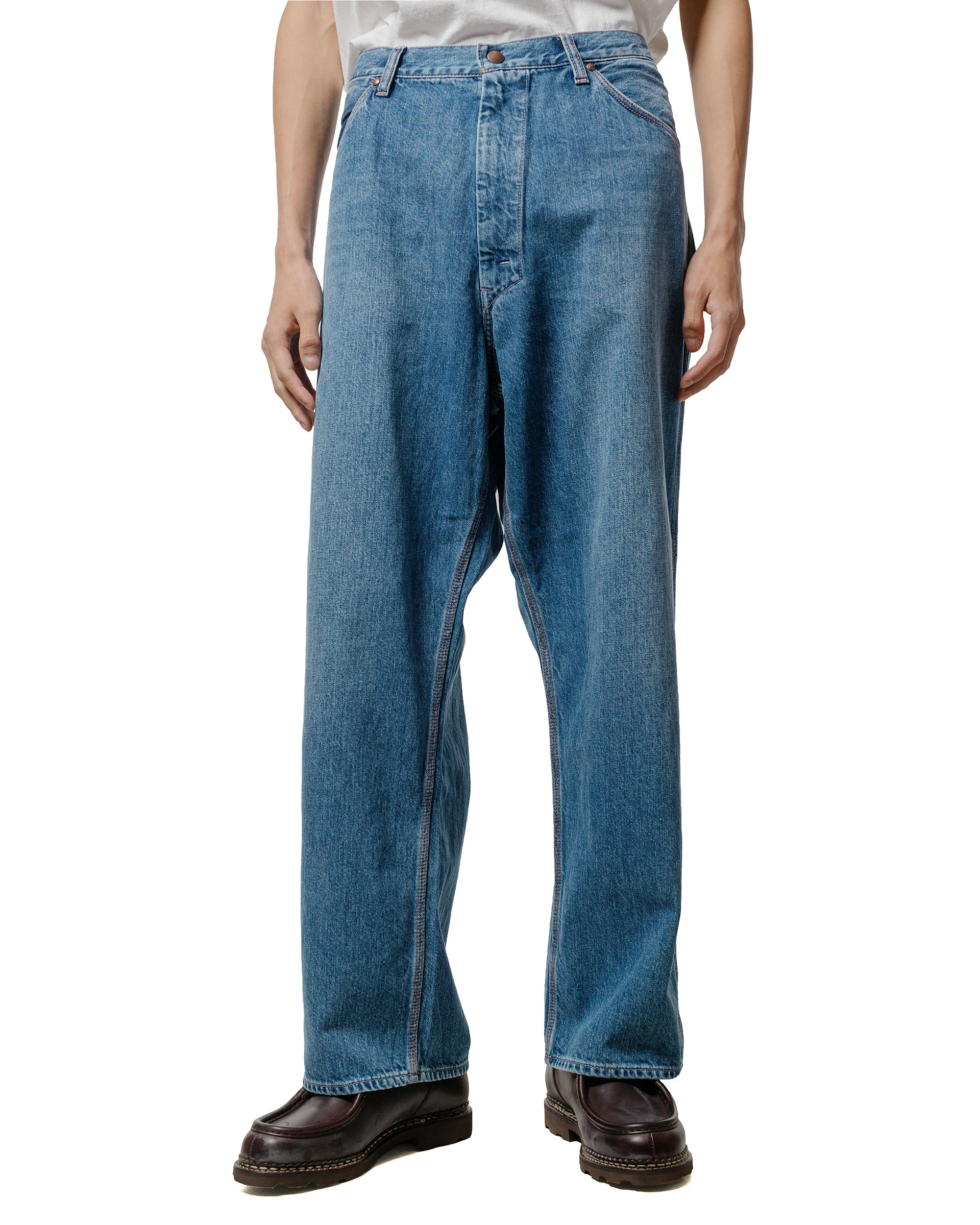 Beams Plus Painter Pants Denim Used Wash - Image 2