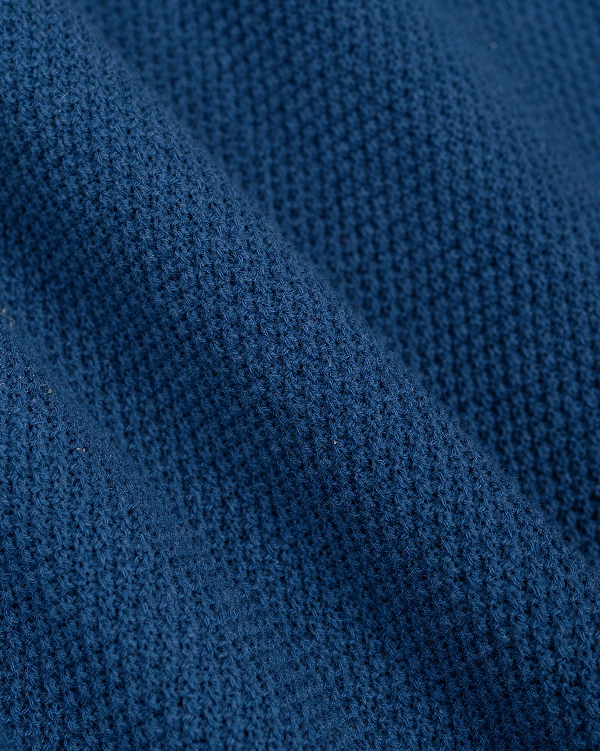 Beams Plus Pique Polo 14G L/S Navy - Image 6