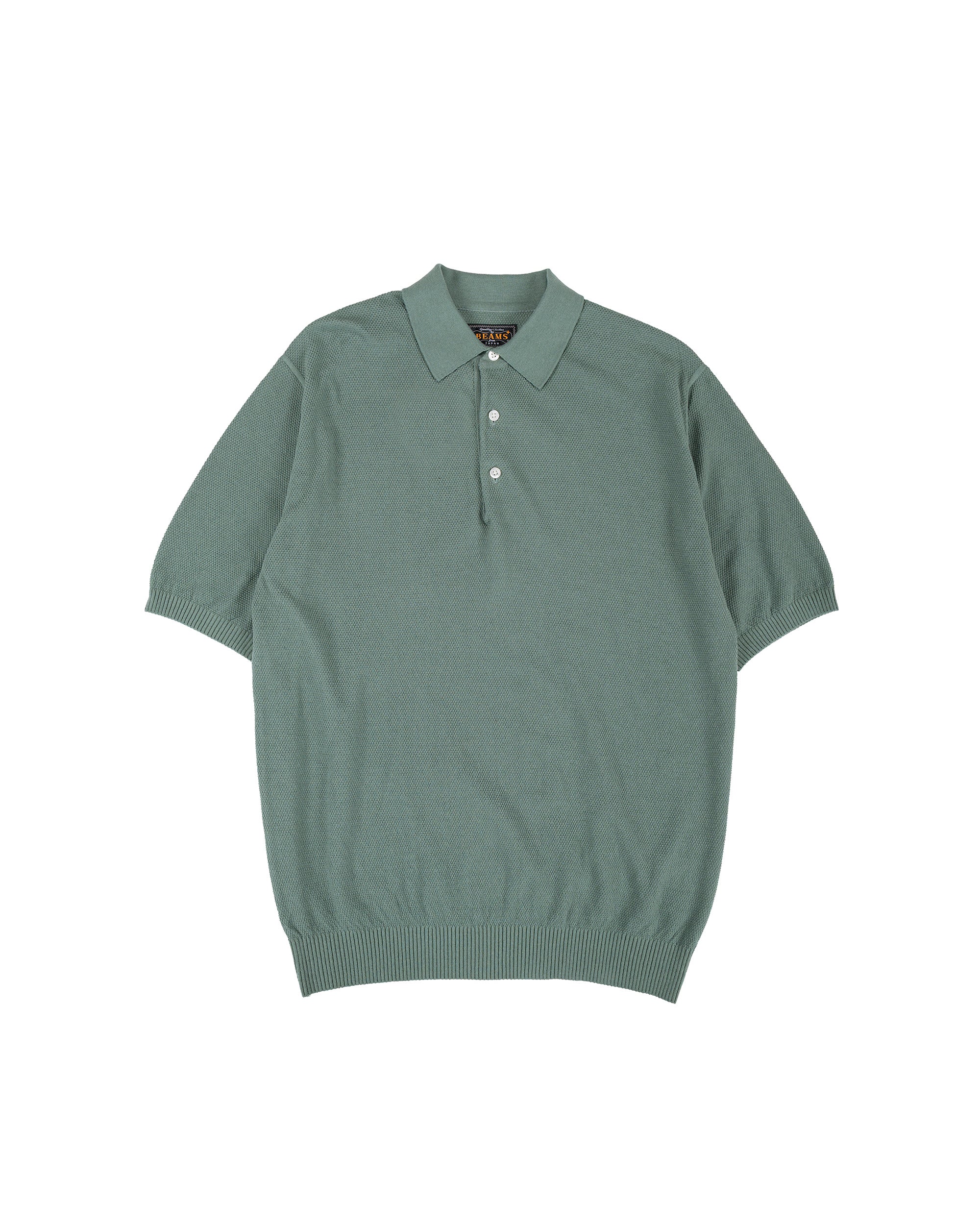Beams Plus Pique Polo 14G Olive