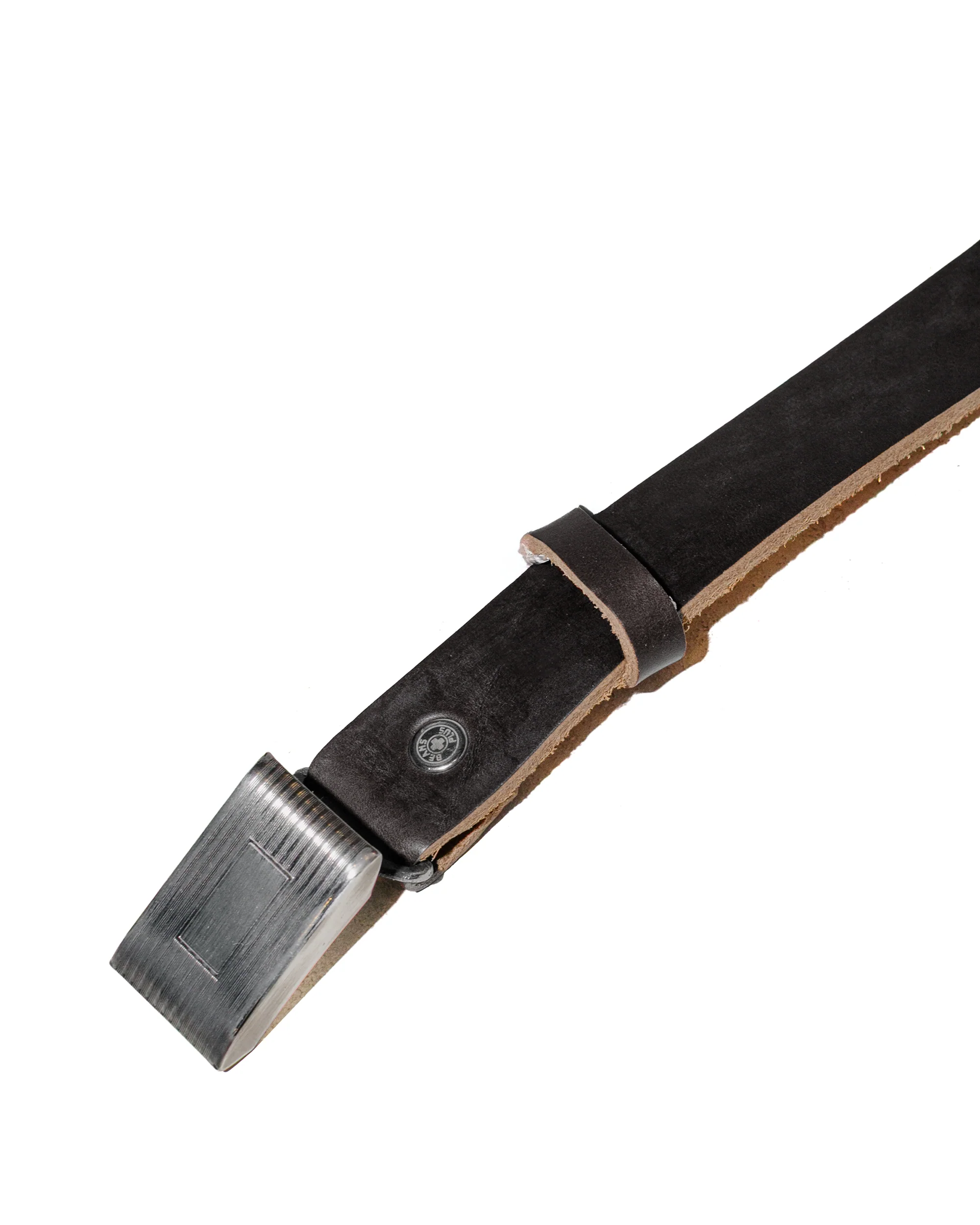 Beams Plus Plate Belt Horween Leather Black - Image 2