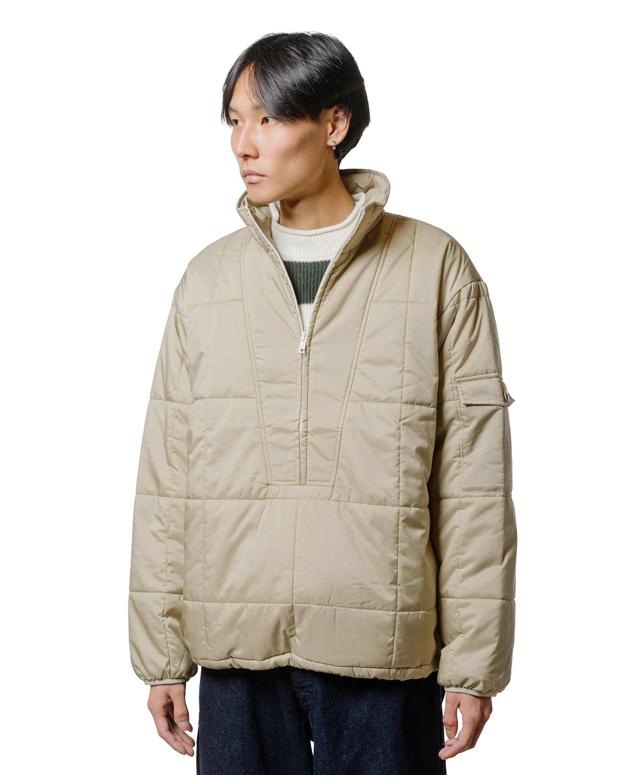 Beams Plus Puffy Jacket Beige - Image 2