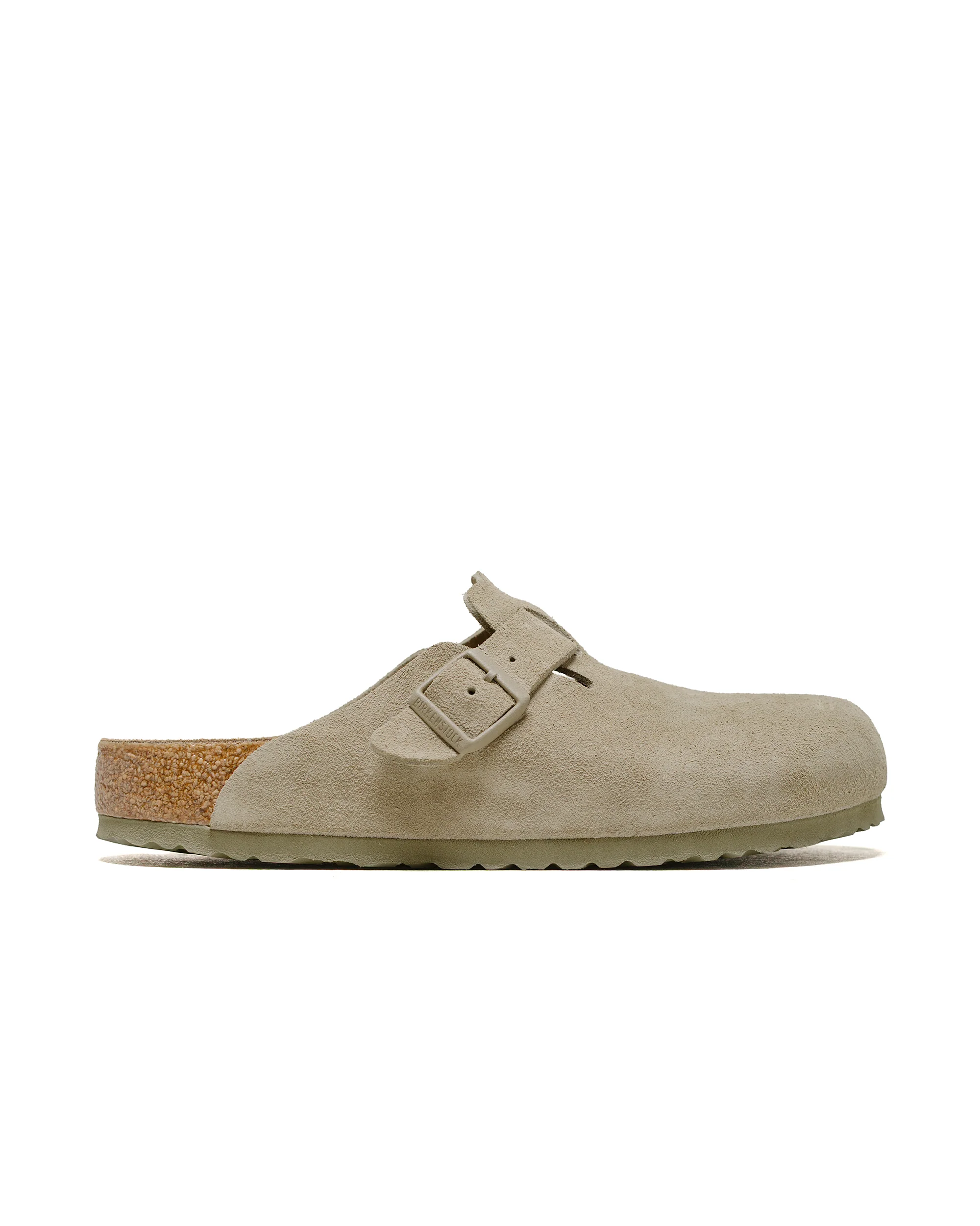 Birkenstock Boston Faded Khaki Suede