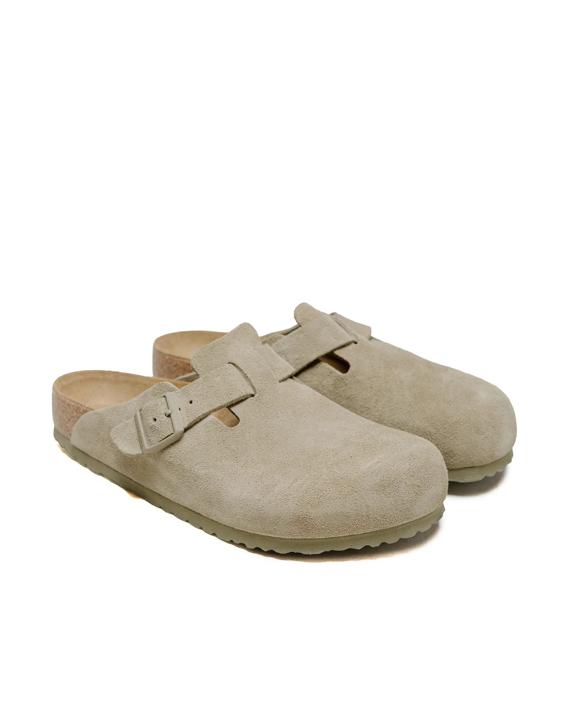 Birkenstock Boston Faded Khaki Suede - Image 2