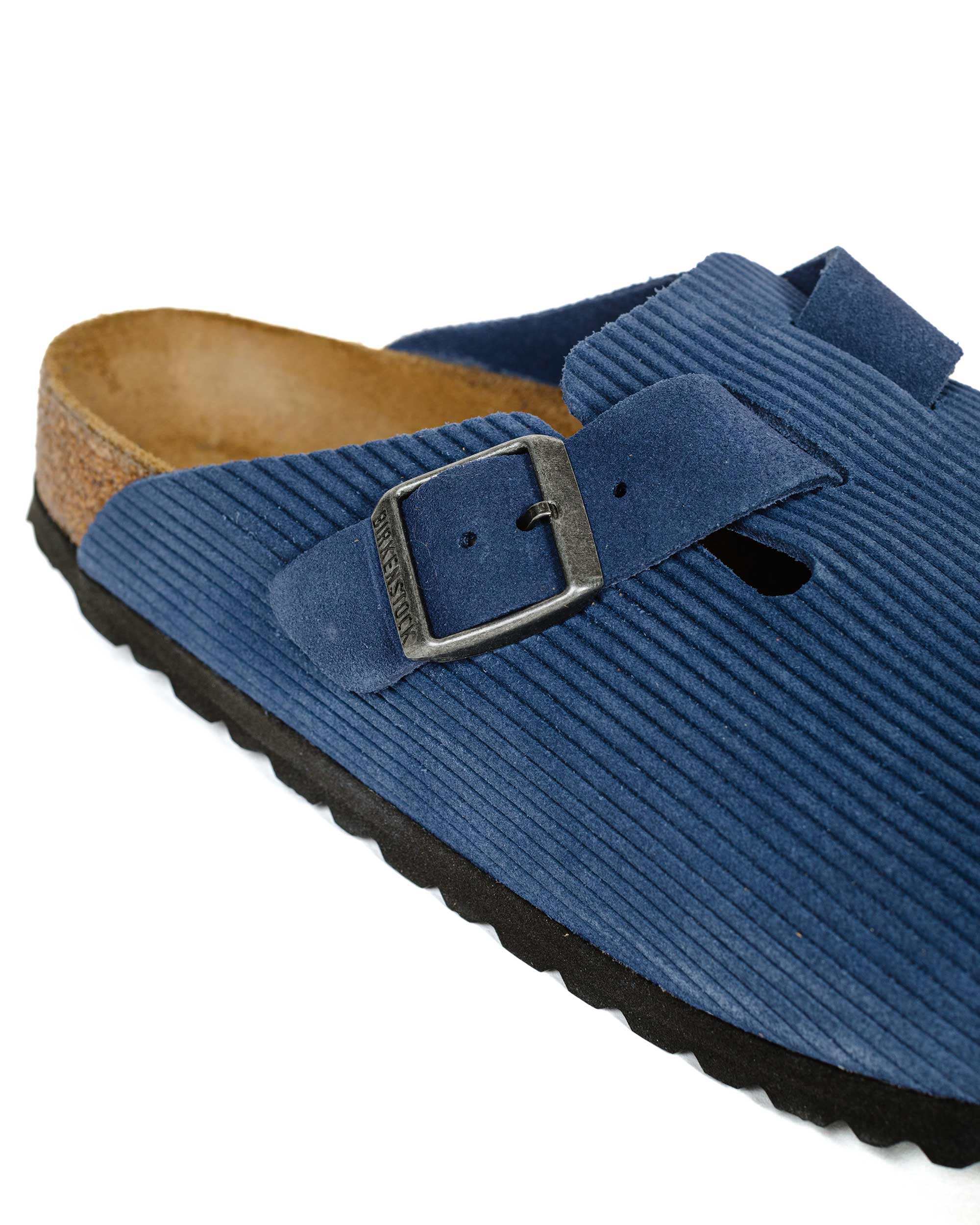 Birkenstock Boston Indigo Blue Suede Corduroy - Image 3