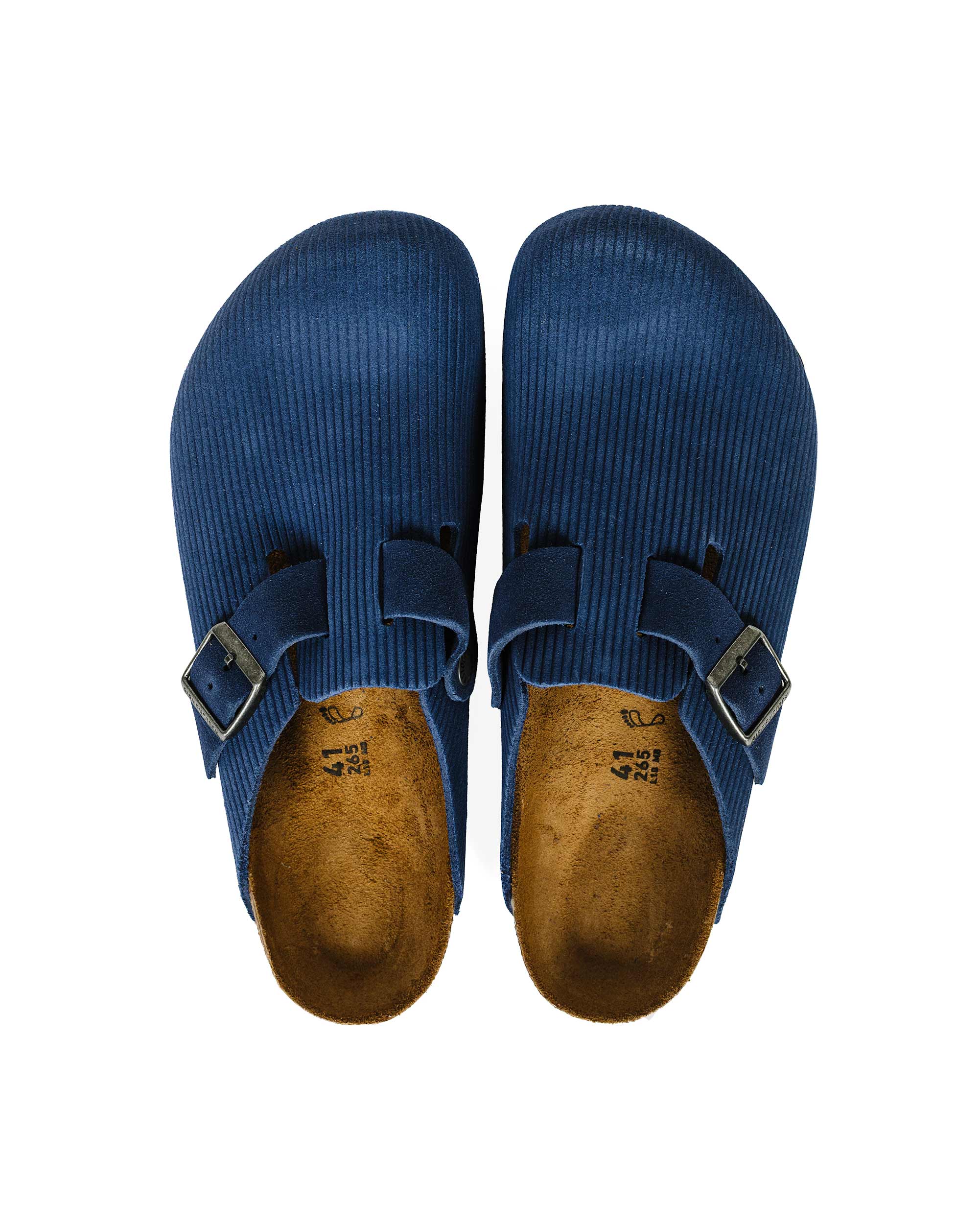 Birkenstock Boston Indigo Blue Suede Corduroy - Image 5
