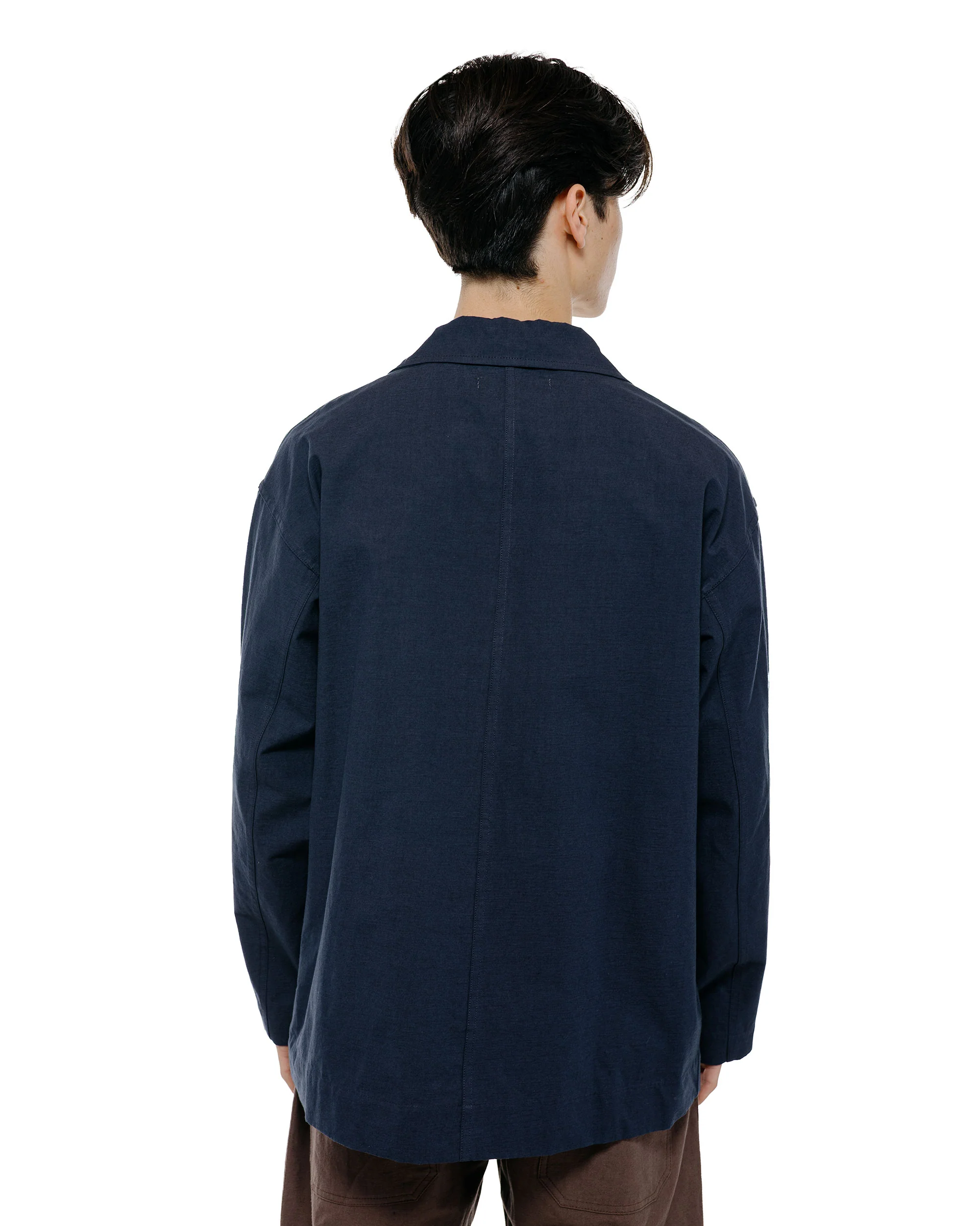 Body of Work Linden Jacket Nep Cotton Linen Navy - Image 4