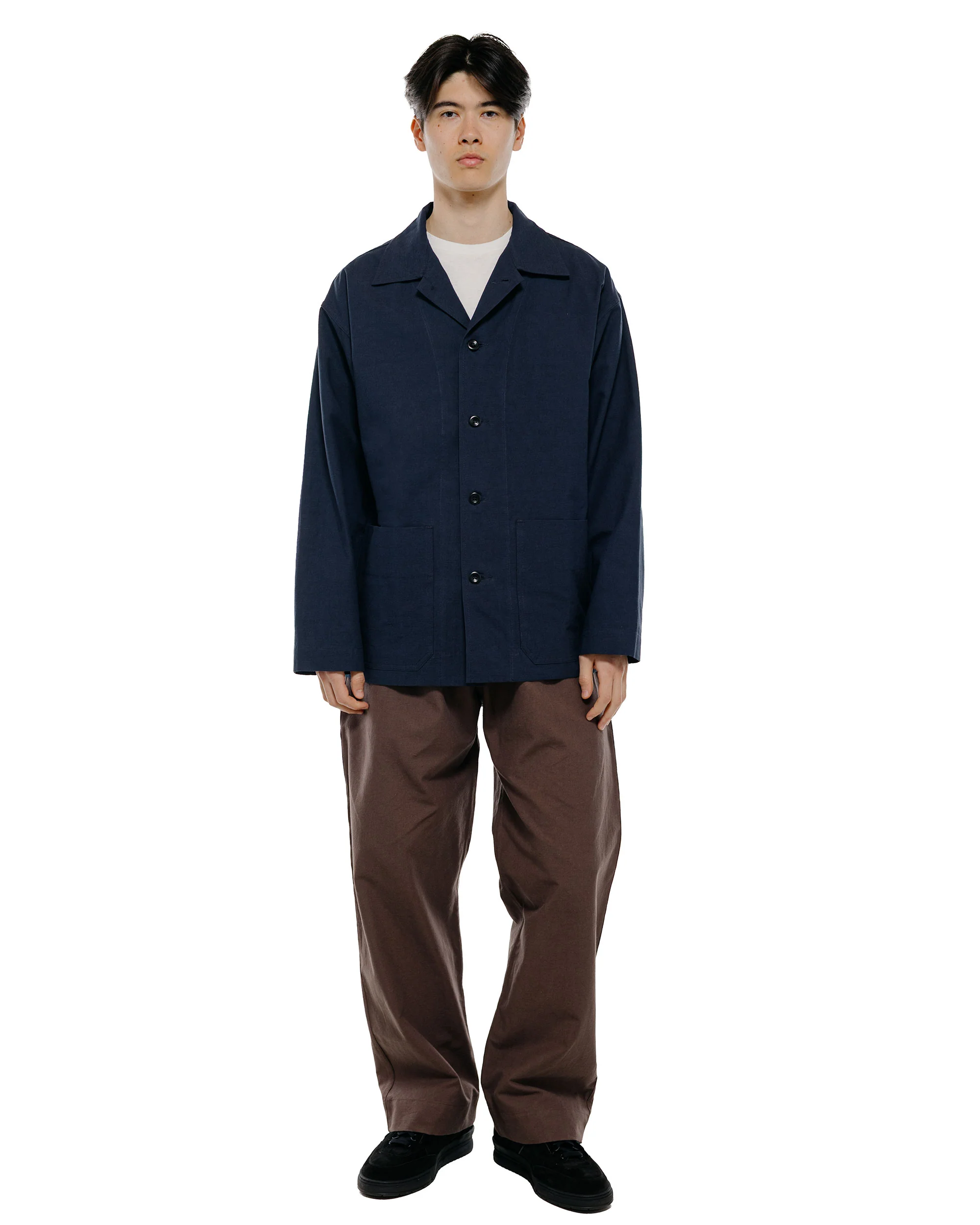 Body of Work Linden Jacket Nep Cotton Linen Navy - Image 5