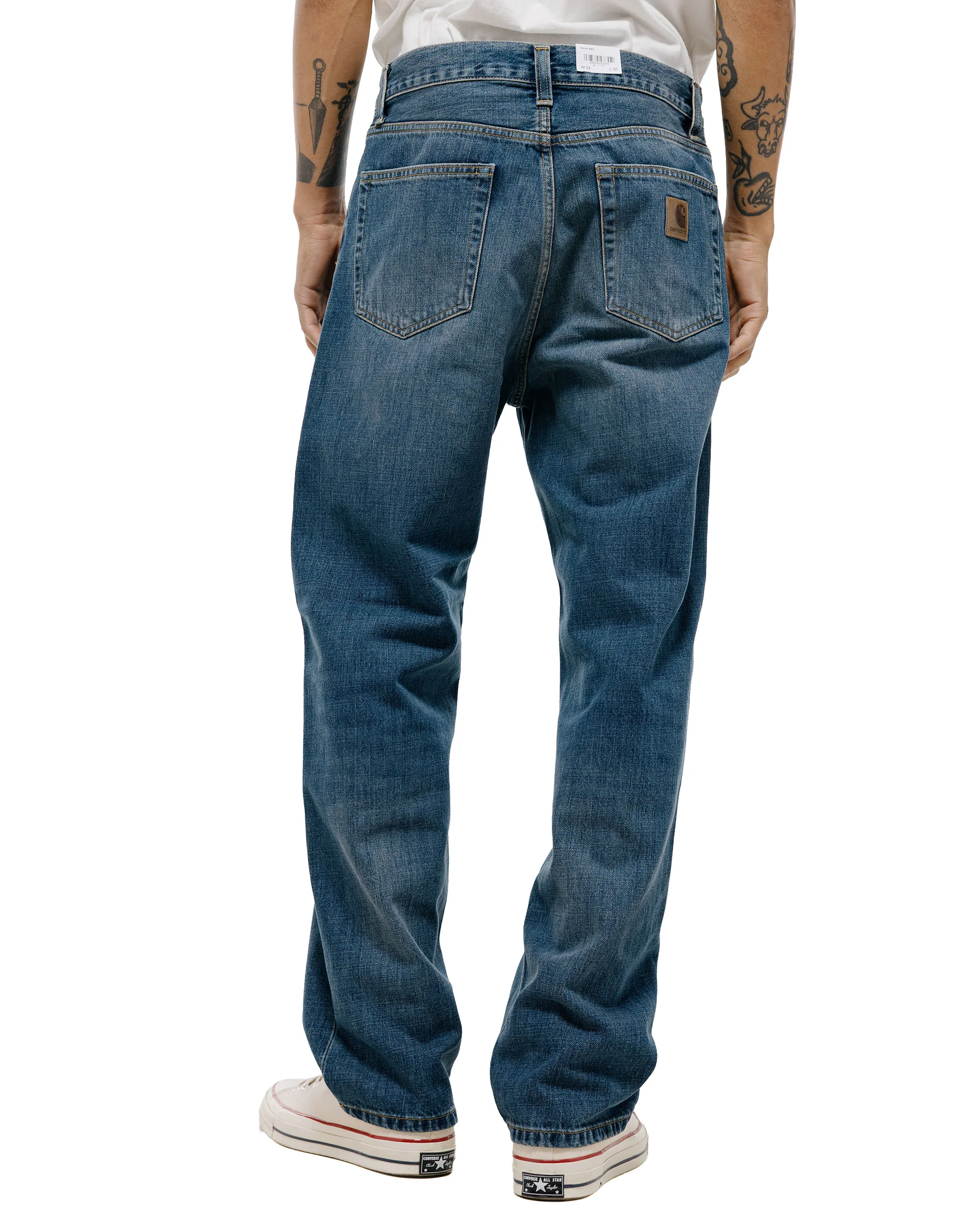 Carhartt W.I.P. Aaron Pant Blue Dark Used Wash - Image 4