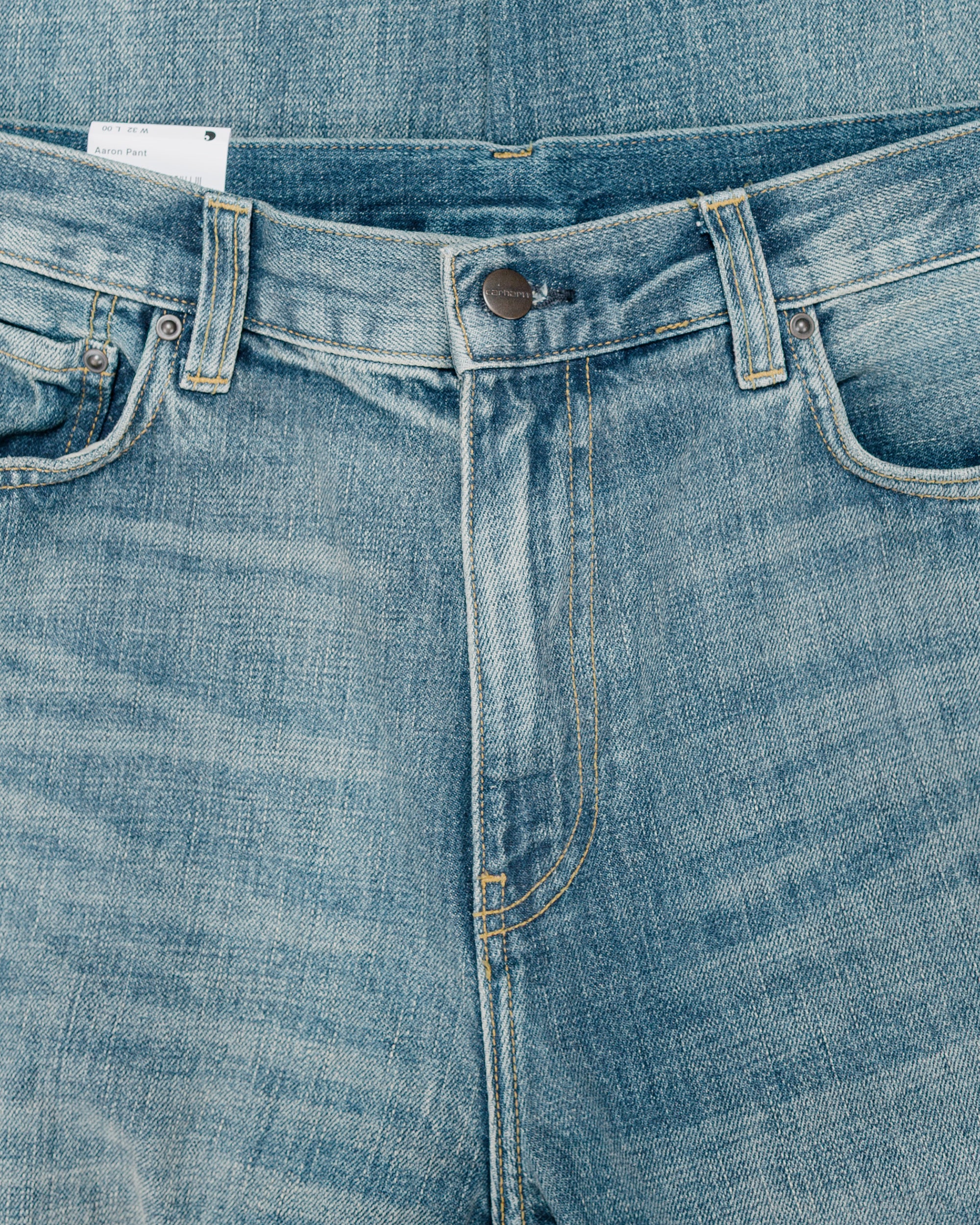 Carhartt W.I.P. Aaron Pant Blue Worn Used Wash - Image 5