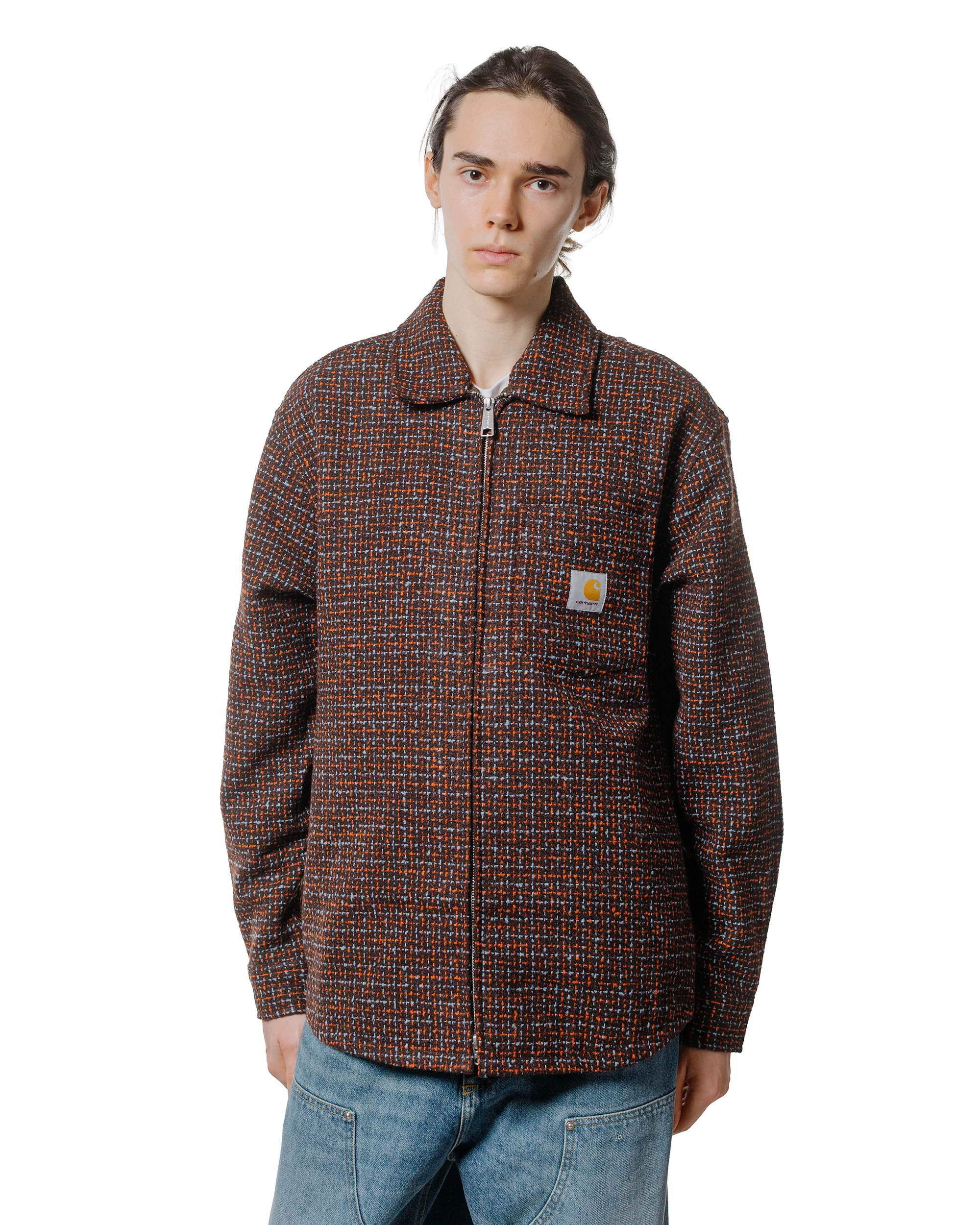 Carhartt W.I.P. Bellamy Check Shirt Jacket Tobacco - Image 2