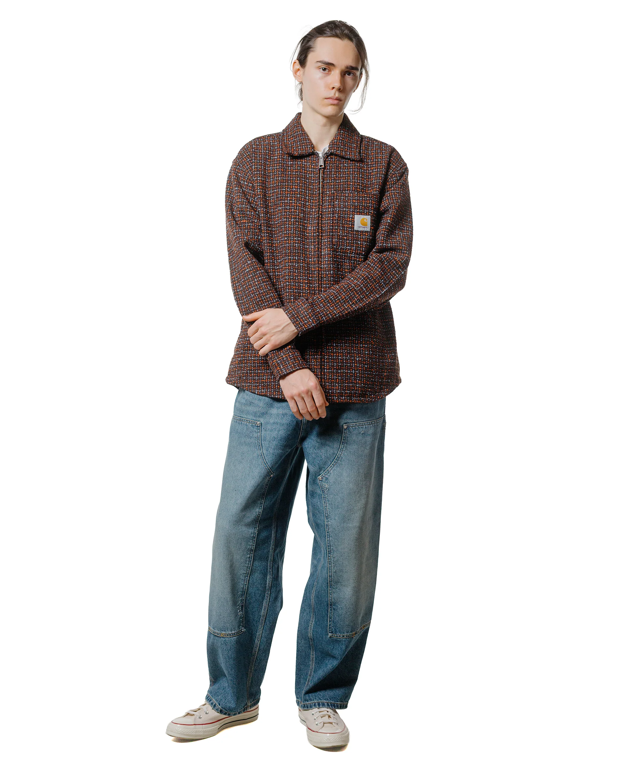 Carhartt W.I.P. Bellamy Check Shirt Jacket Tobacco - Image 4