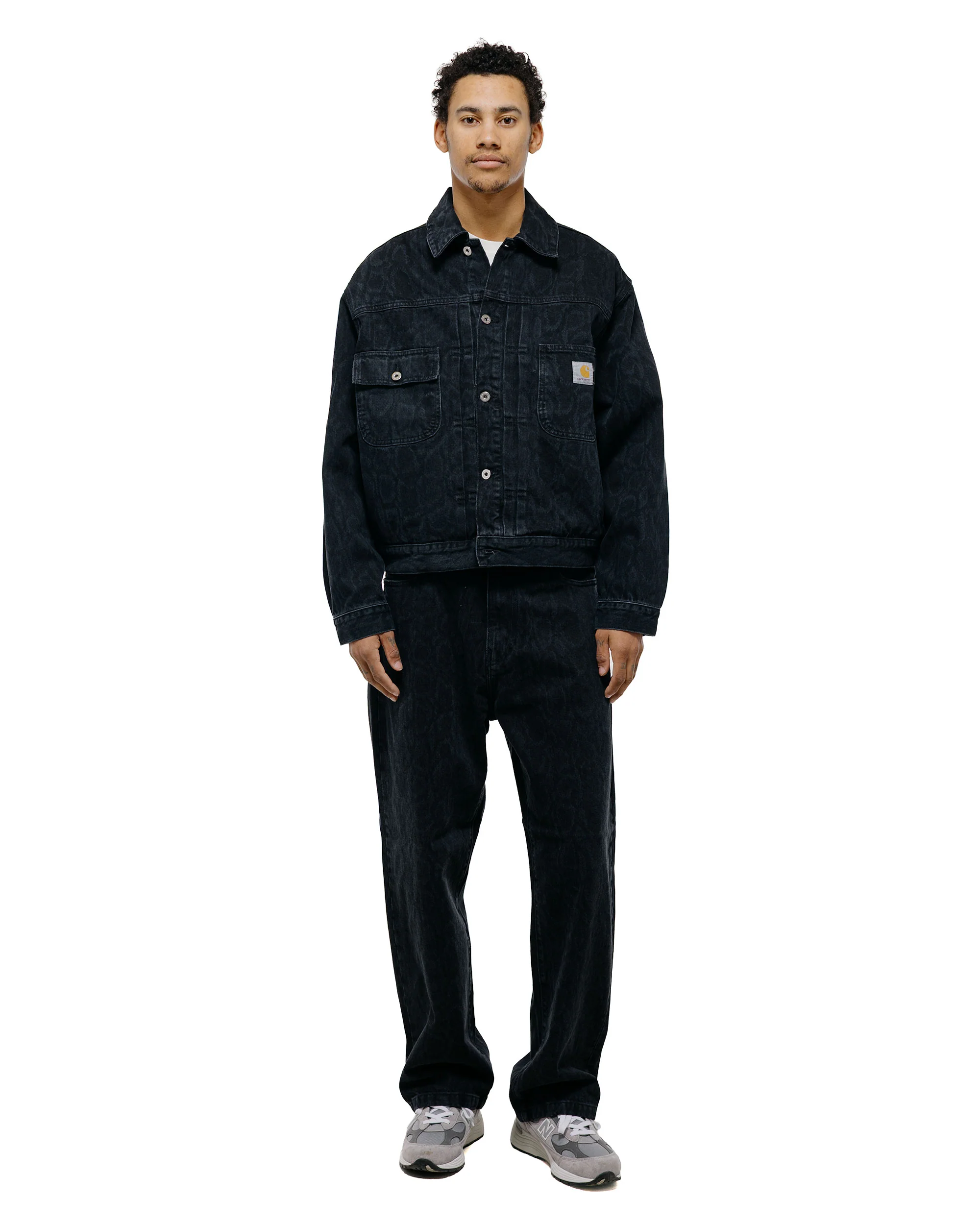 Carhartt W.I.P. Belmar Jacket Snake Camo/Black Heavy Stone Wash - Image 5