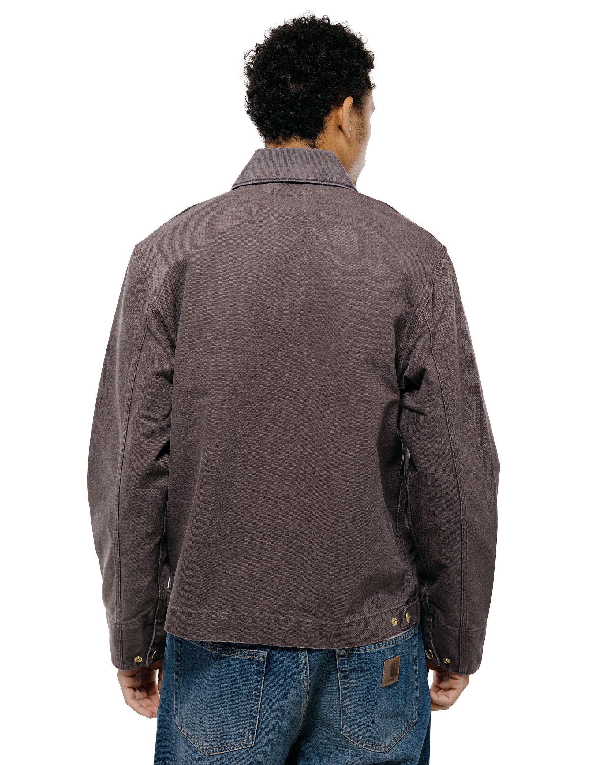 Carhartt W.I.P. Detroit Jacket Shale/Shale Stone Canvas - Image 4