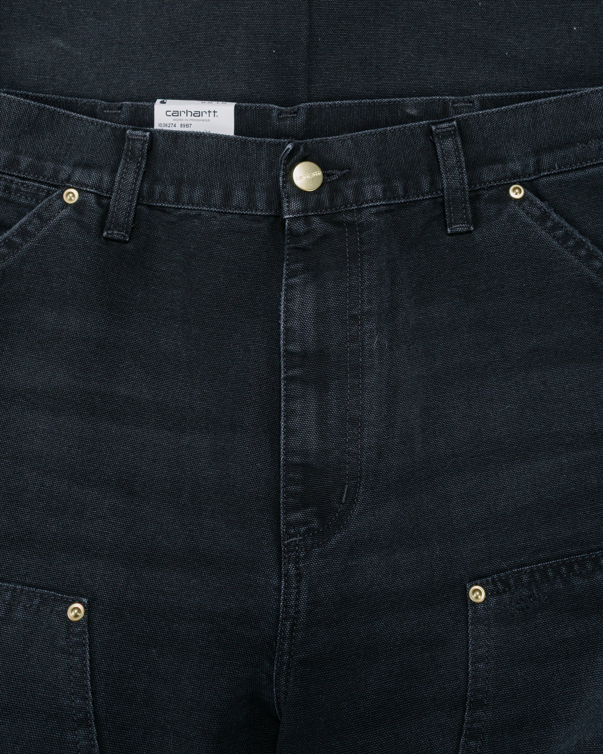 Carhartt W.I.P. Double Knee Pant Black Grind Wash - Image 5