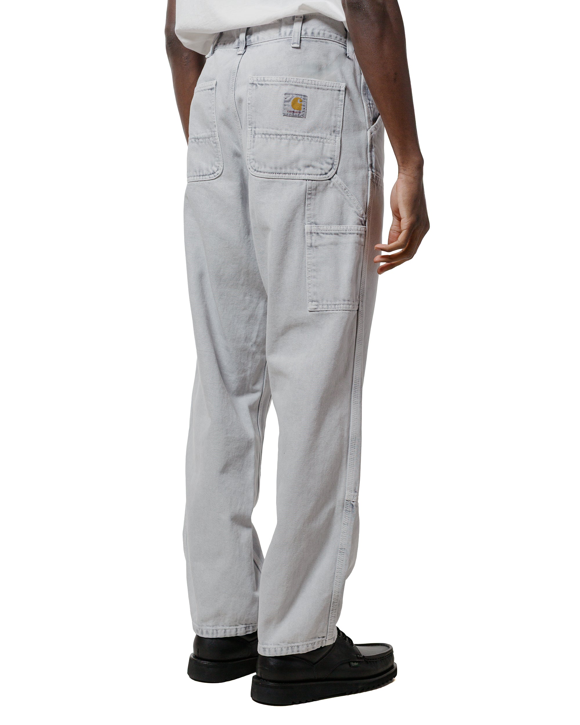 Carhartt W.I.P. Double Knee Pant Canvas Black Chalk Wash - Image 3