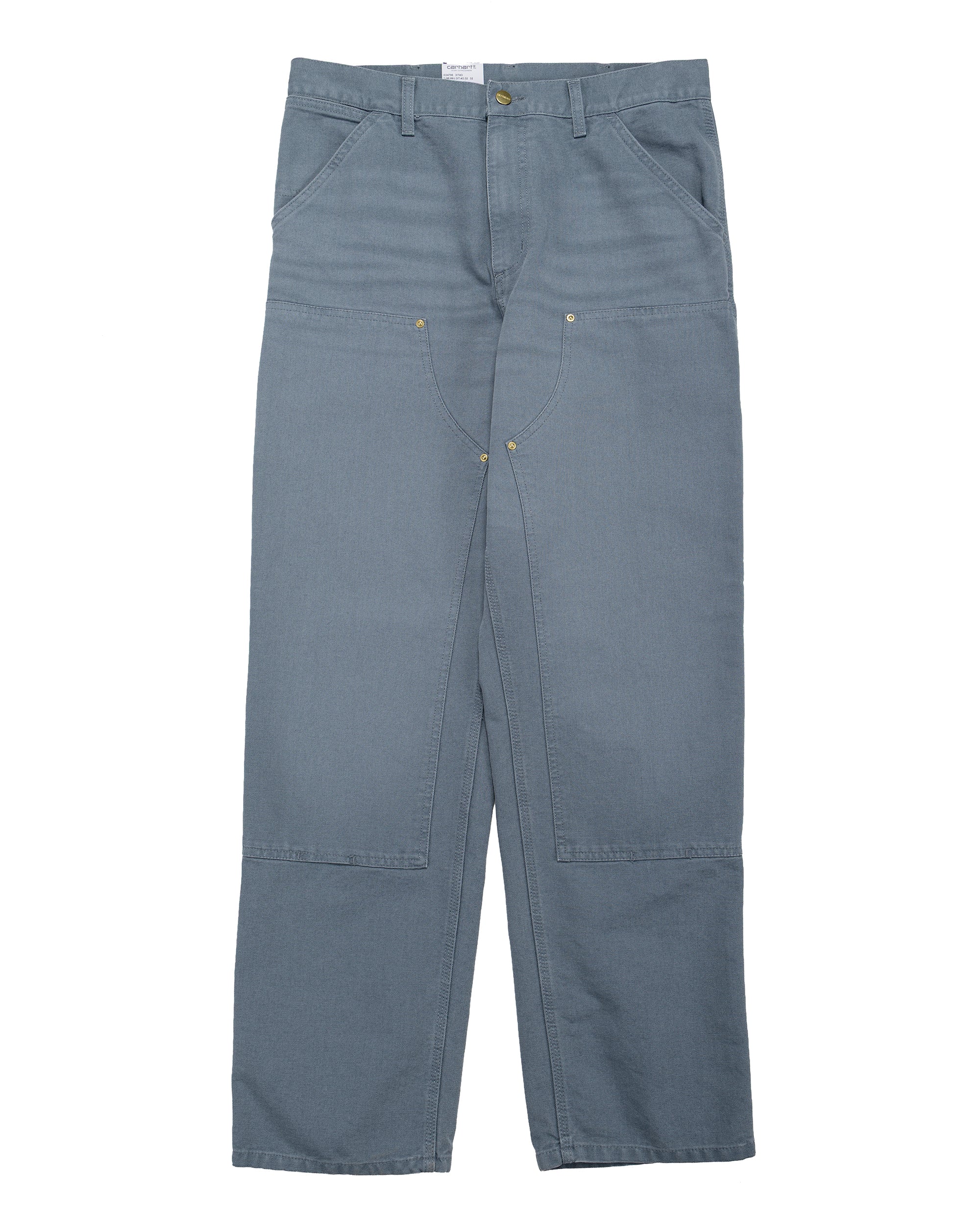 Carhartt W.I.P. Double Knee Pant Cozy Blue Stone Canvas