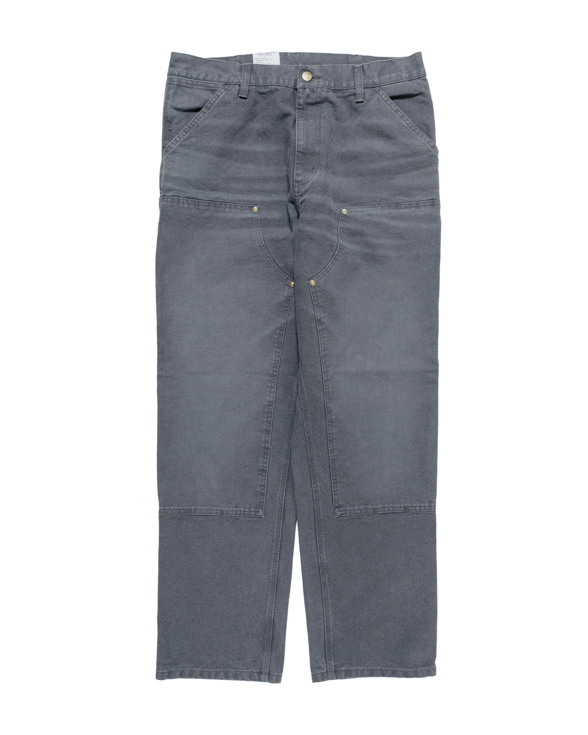 Carhartt W.I.P. Double Knee Pant Graphite Stone Canvas