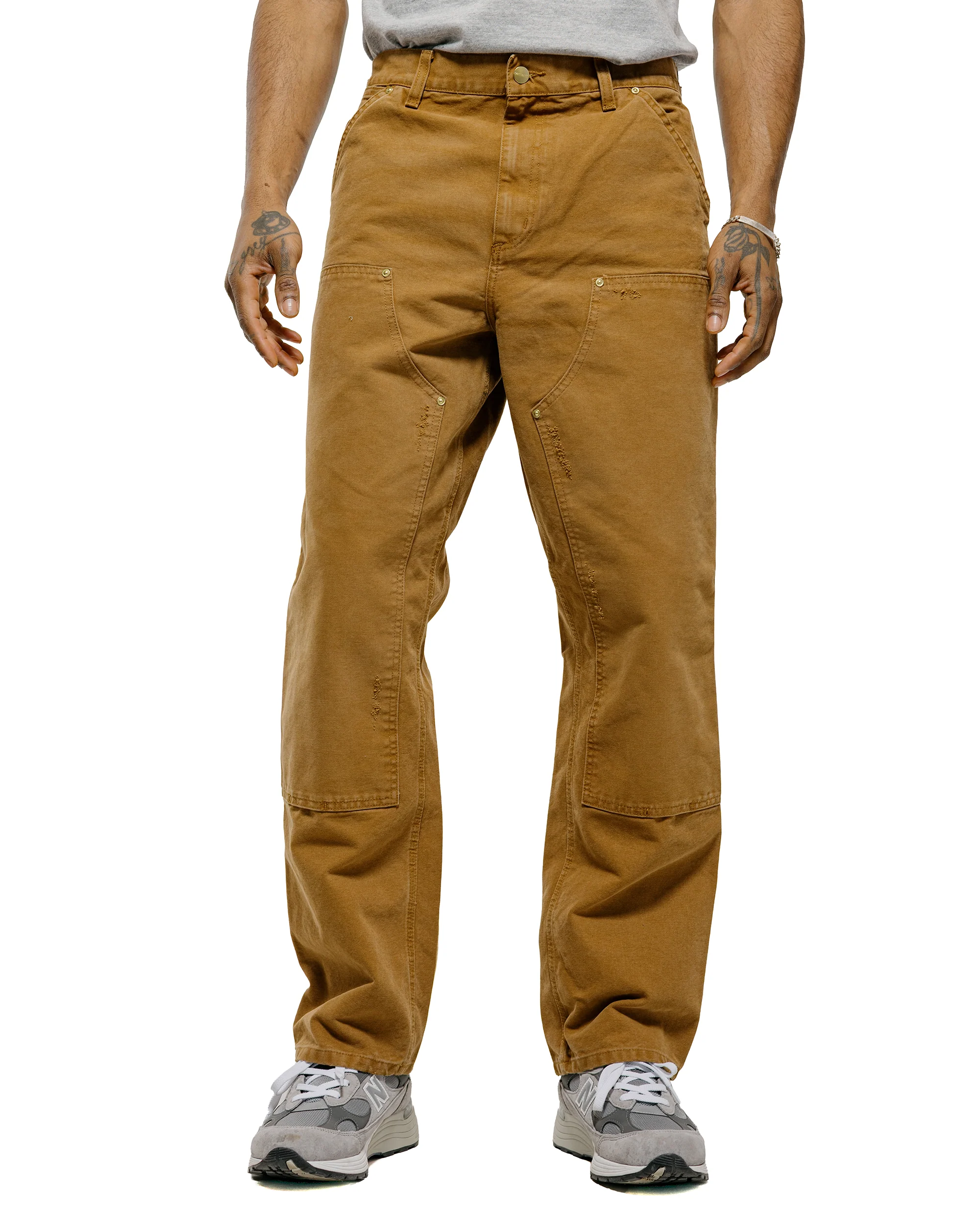 Carhartt W.I.P. Double Knee Pant Hamilton Brown Grind Wash - Image 2