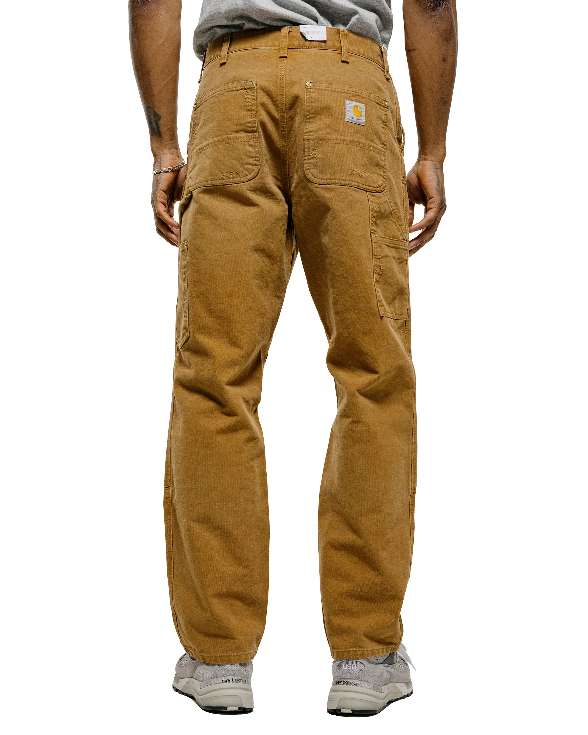 Carhartt W.I.P. Double Knee Pant Hamilton Brown Grind Wash - Image 3