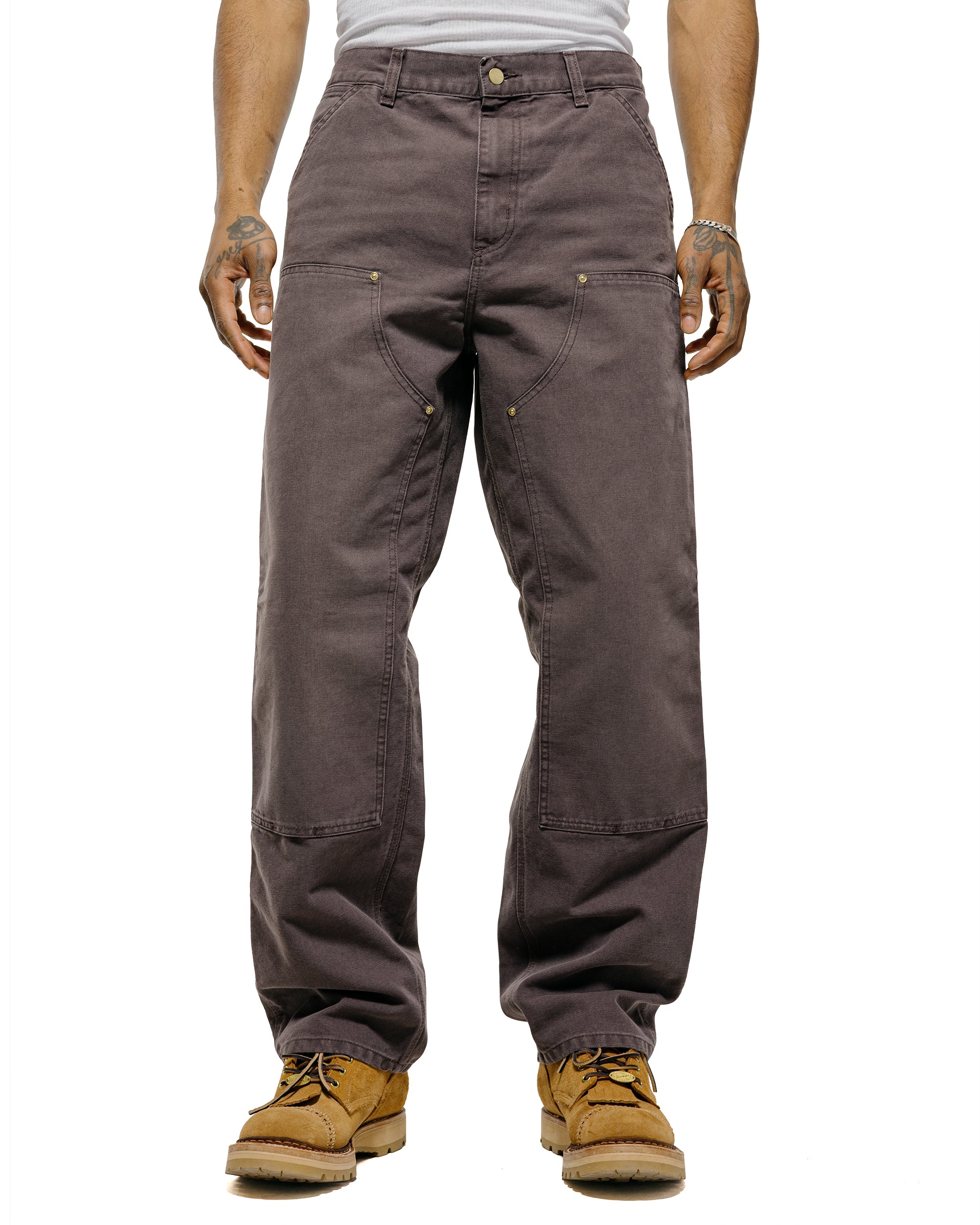 Carhartt W.I.P. Double Knee Pant Shale Stone Canvas - Image 2
