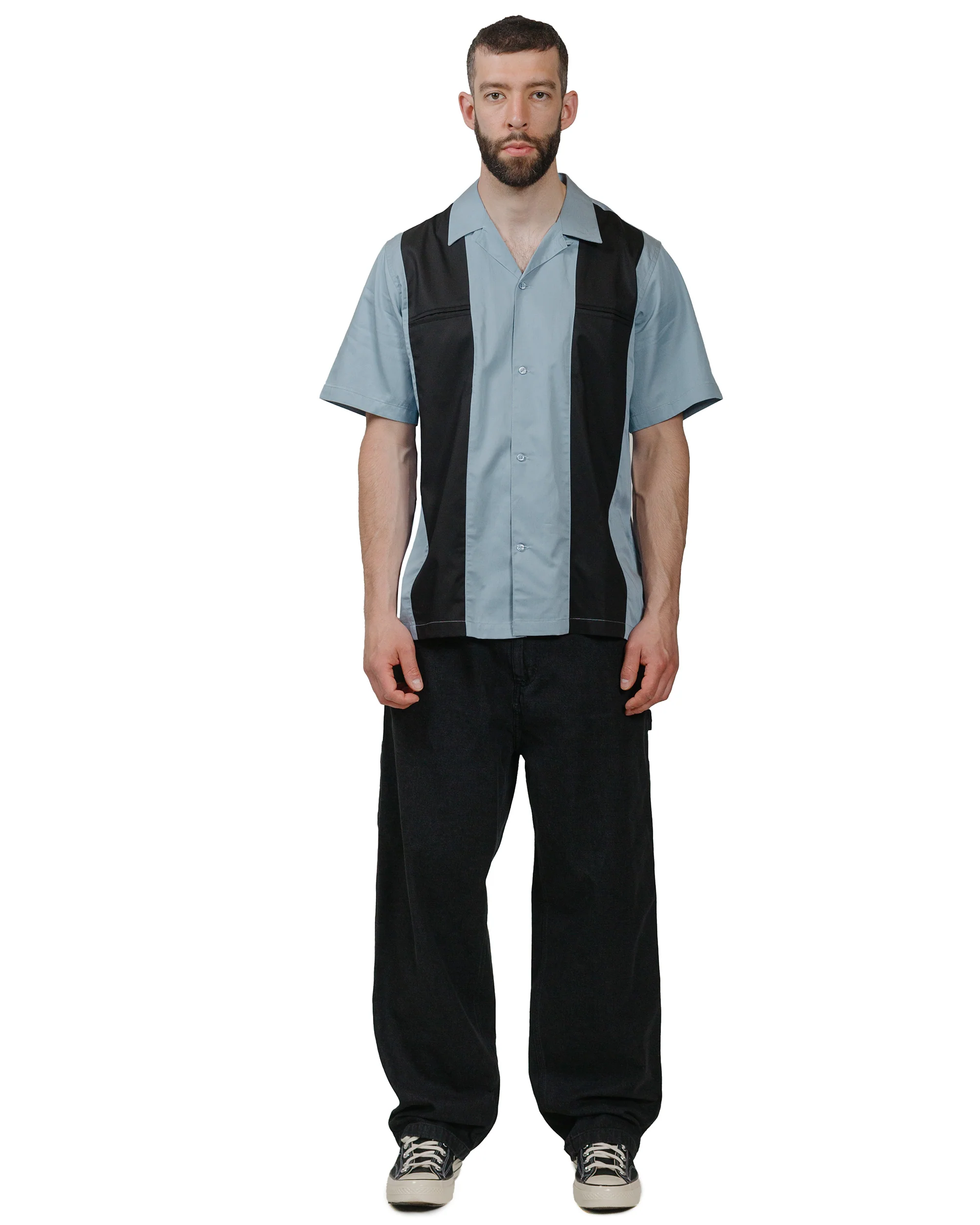 Carhartt W.I.P. Durango Shirt Frosted Blue/Black - Image 4