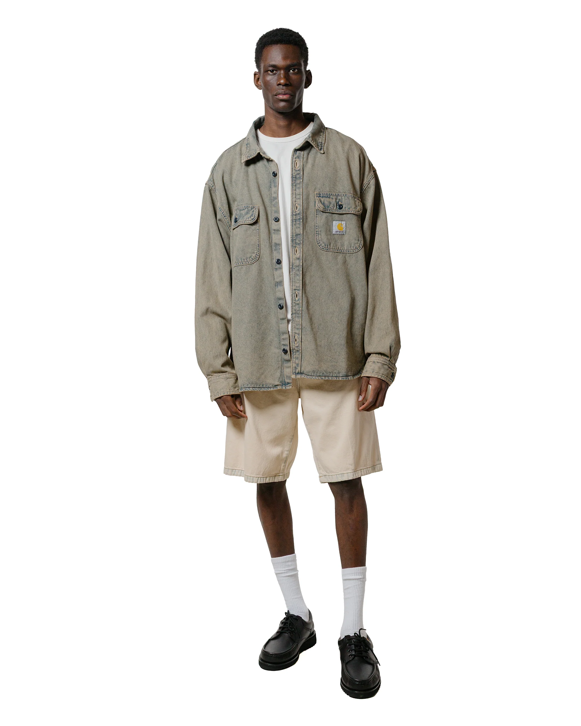Carhartt W.I.P. Landon Short Blue Bleached - Image 4