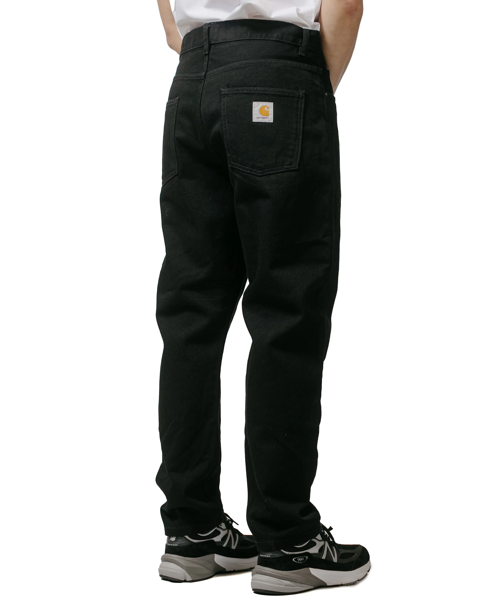 Carhartt W.I.P. Newel Pant Denim Black One Wash - Image 3