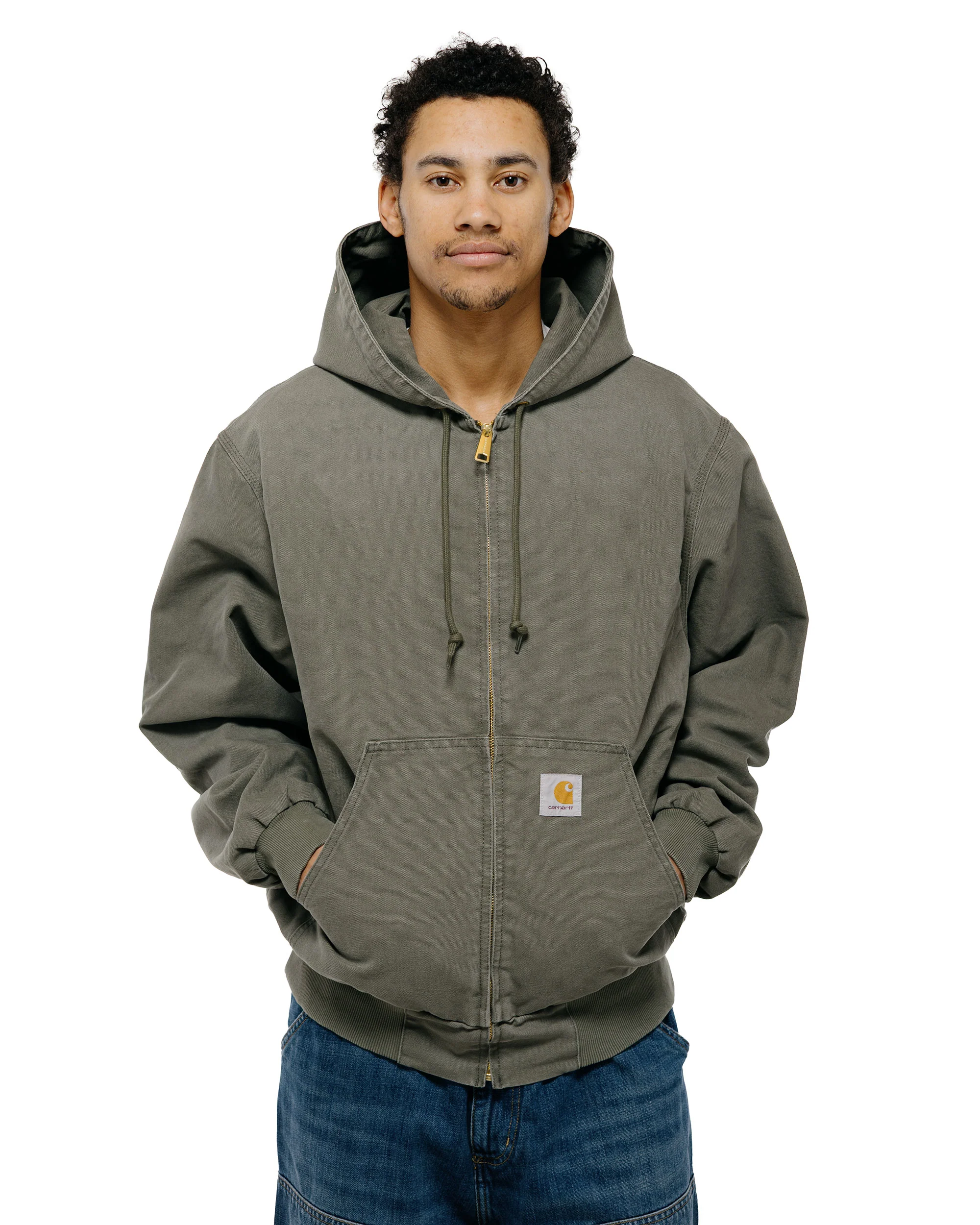 Carhartt W.I.P. OG Active Jacket Leaf Stone Canvas - Image 2