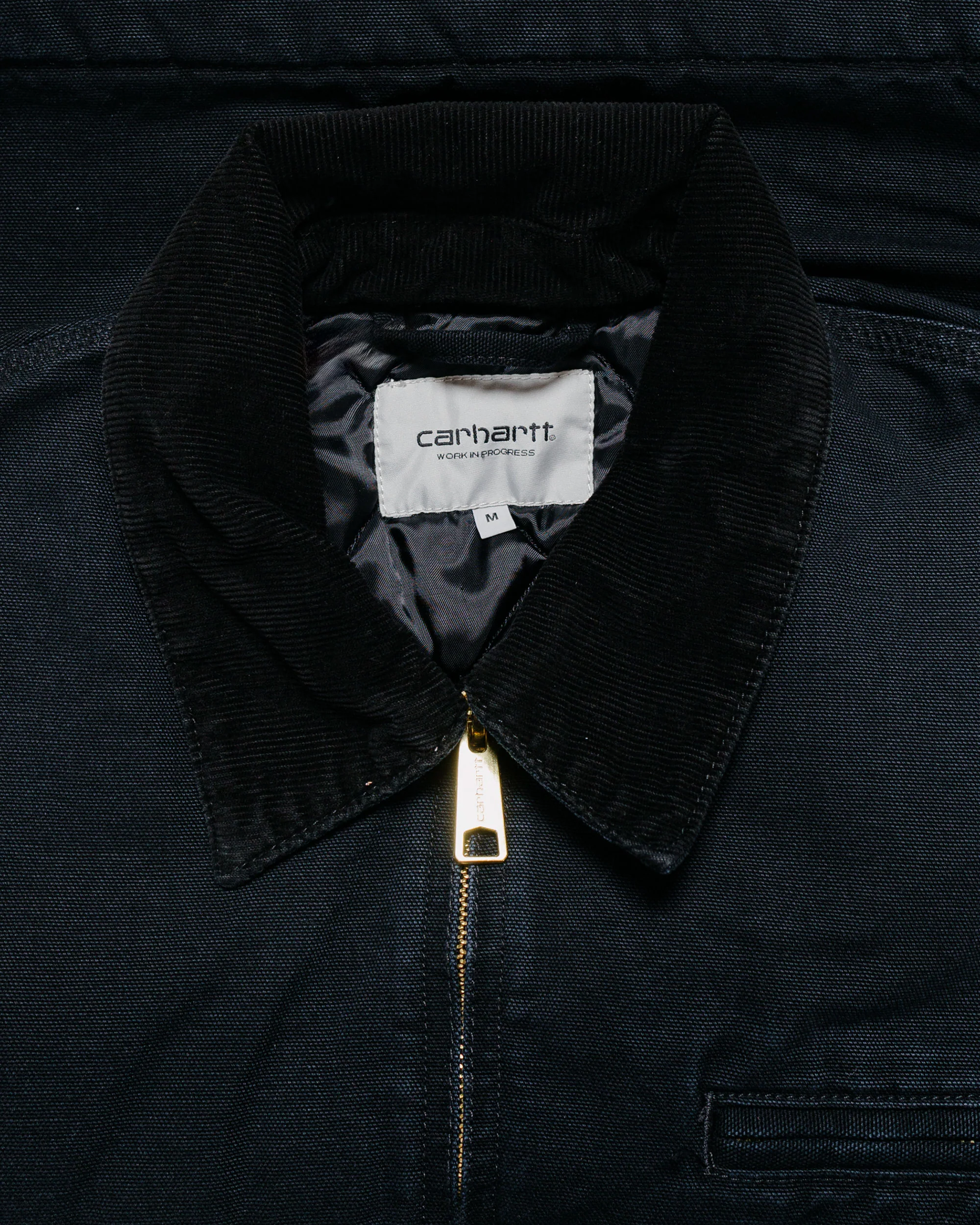 Carhartt W.I.P. OG Detroit Jacket Black/Black Stone Canvas - Image 5