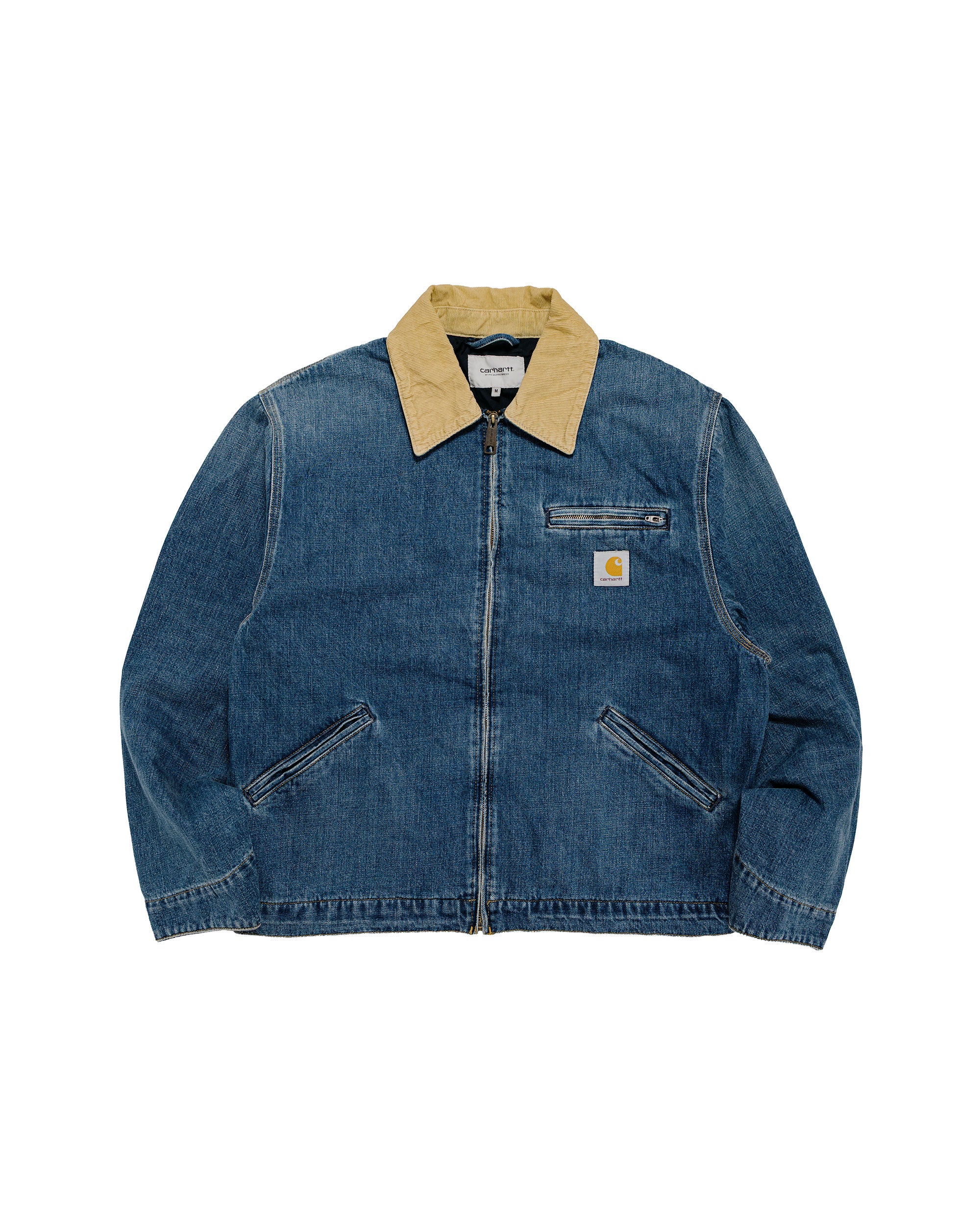 Carhartt W.I.P. OG Detroit Jacket Blue/Dusty H Brown Dark Used Wash