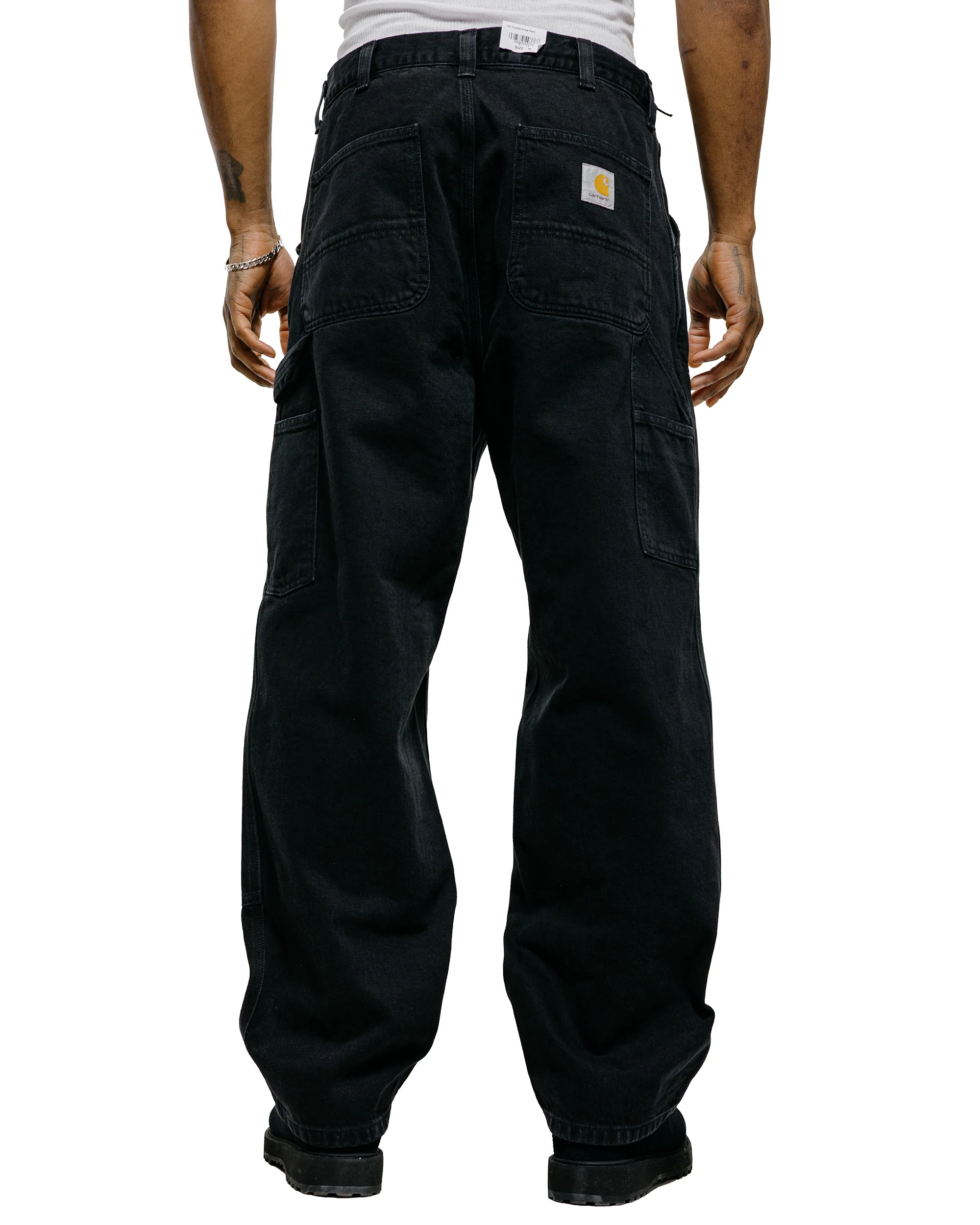 Carhartt W.I.P. OG Double Knee Pant Black Grind Wash - Image 3