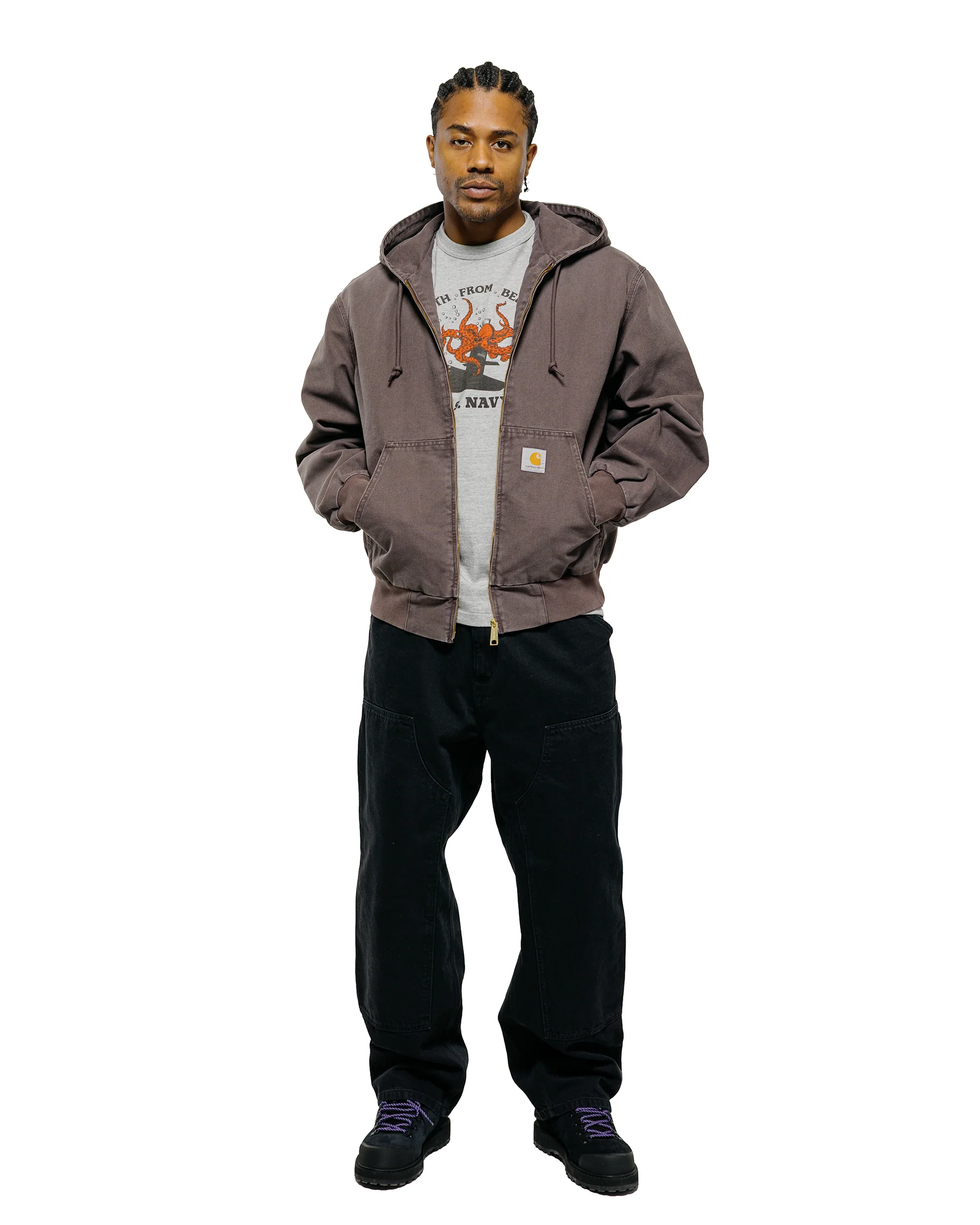 Carhartt W.I.P. OG Double Knee Pant Black Grind Wash - Image 4