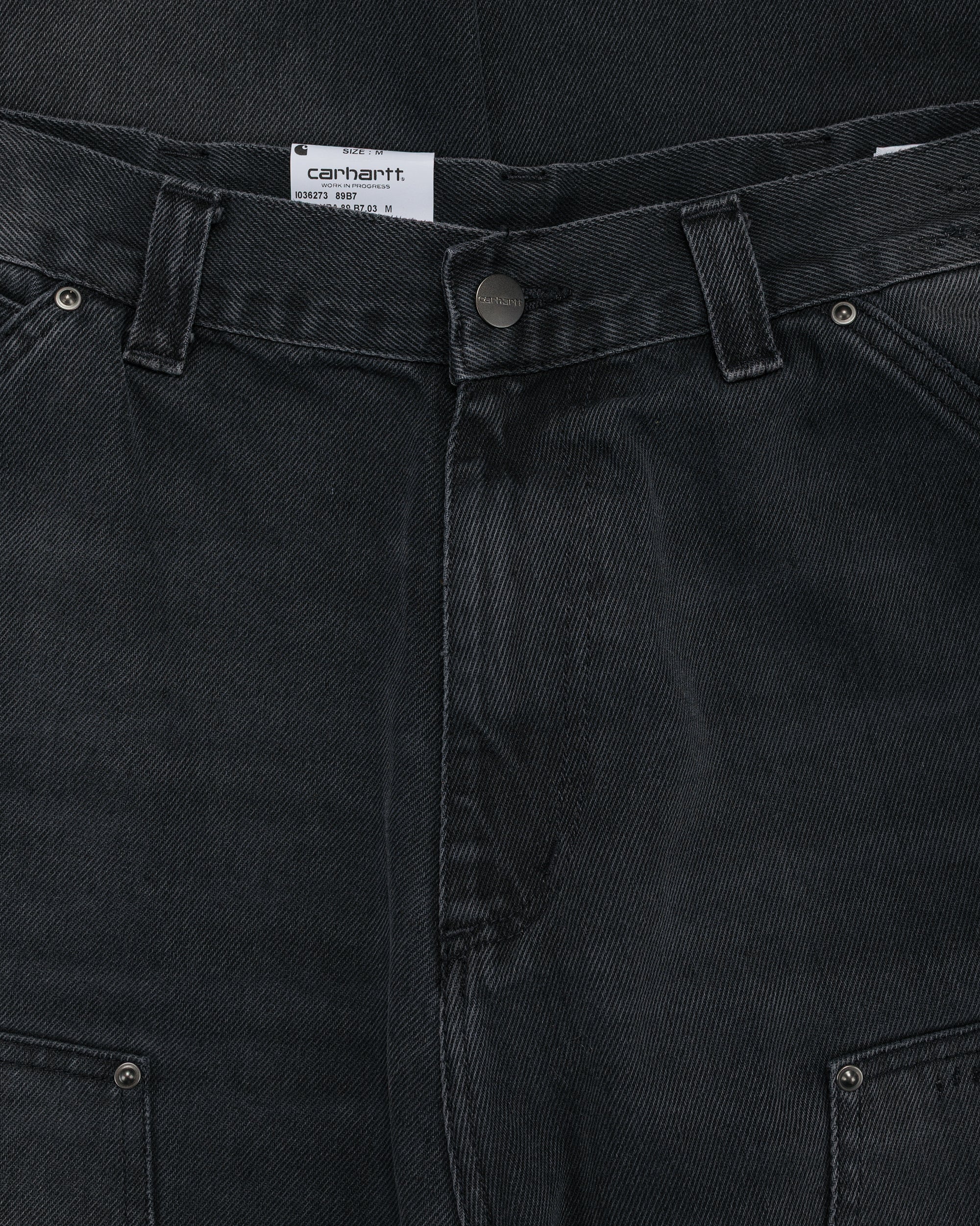 Carhartt W.I.P. OG Double Knee Pant Denim Black Stone Washed - Image 5
