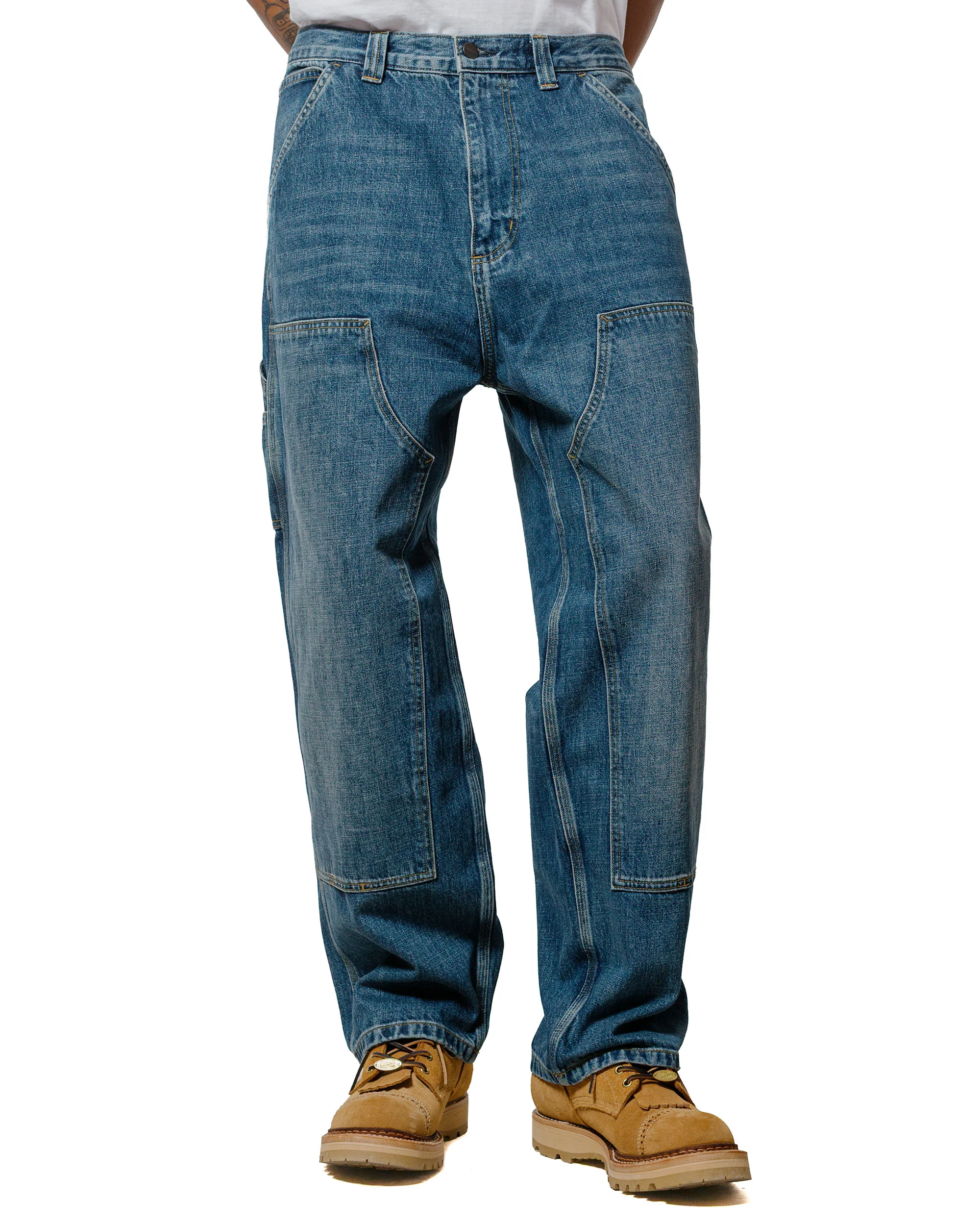 Carhartt W.I.P. OG Double Knee Pant Denim Blue Dark Used Wash - Image 2