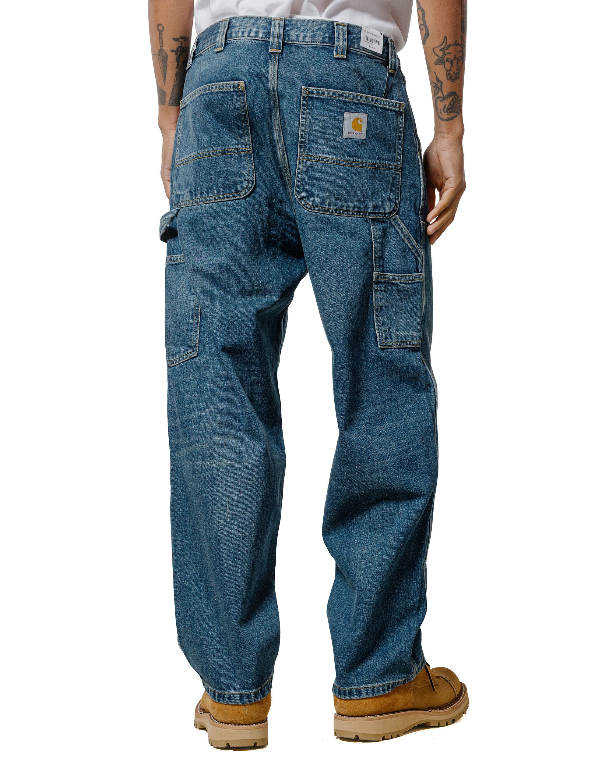 Carhartt W.I.P. OG Double Knee Pant Denim Blue Dark Used Wash - Image 3