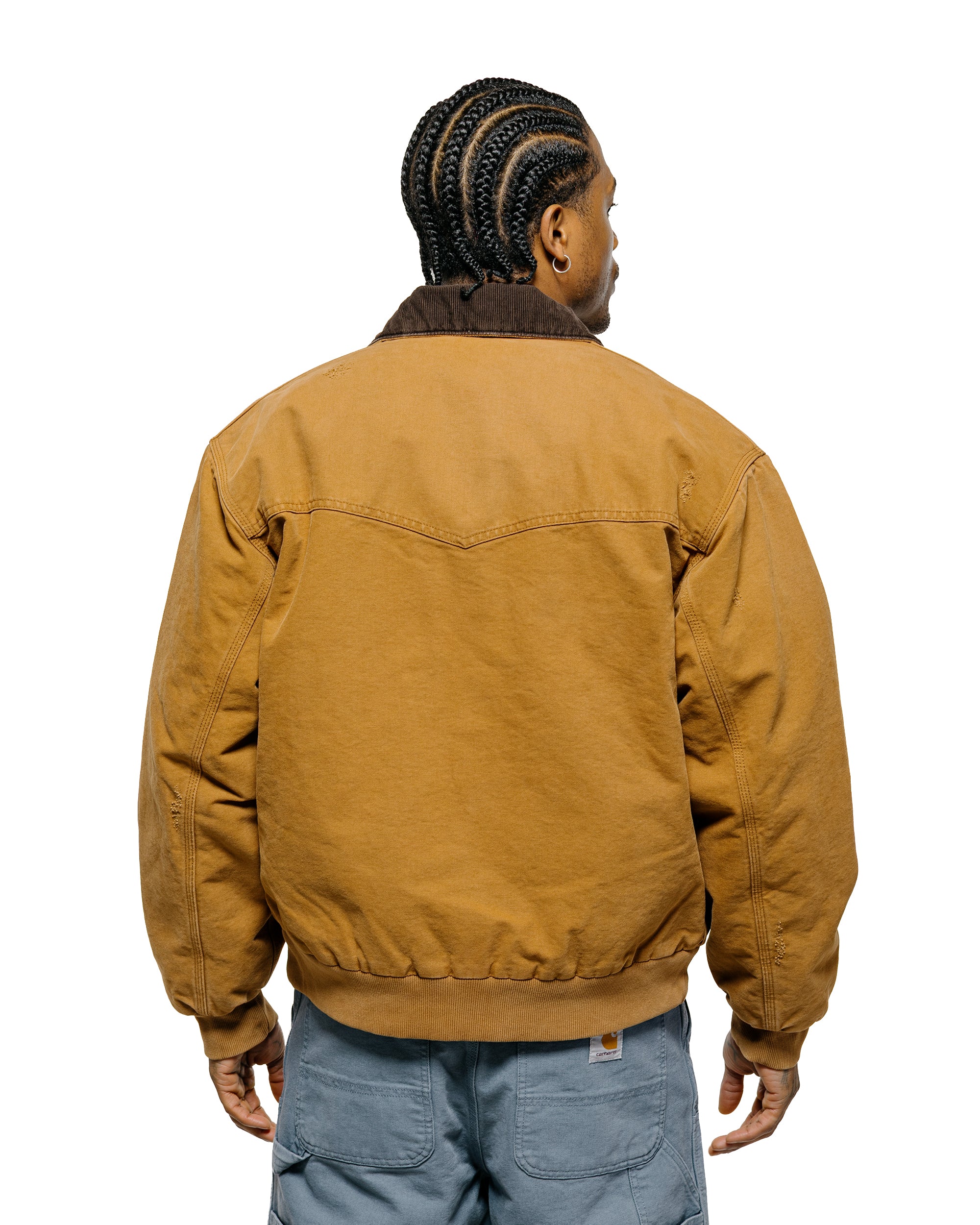 Carhartt W.I.P. OG Santa Fe Jacket Hamilton Brown/Tobacco Grind Wash - Image 3