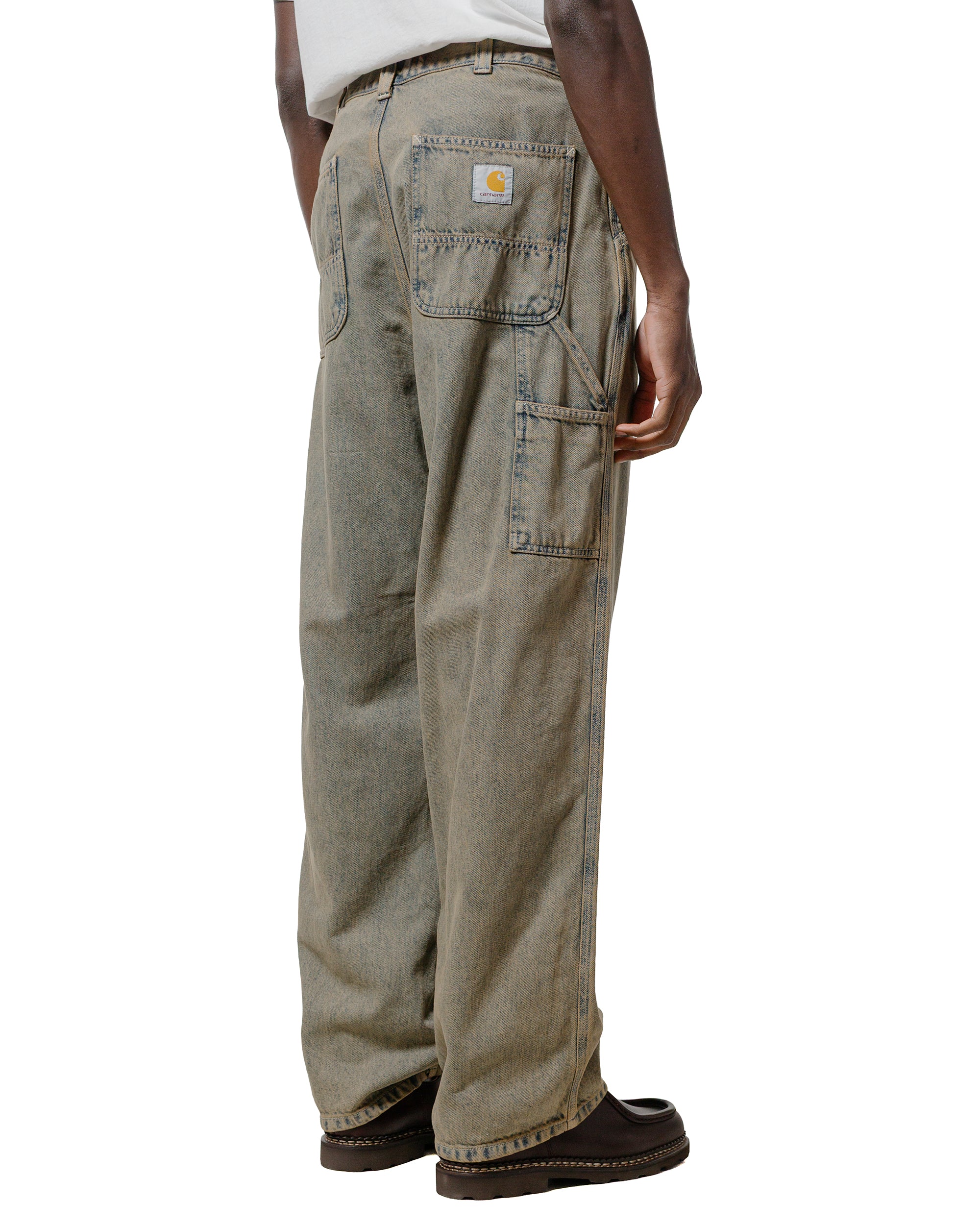 Carhartt W.I.P. OG Single Knee Pant Blue/Leather Garment Dyed - Image 3