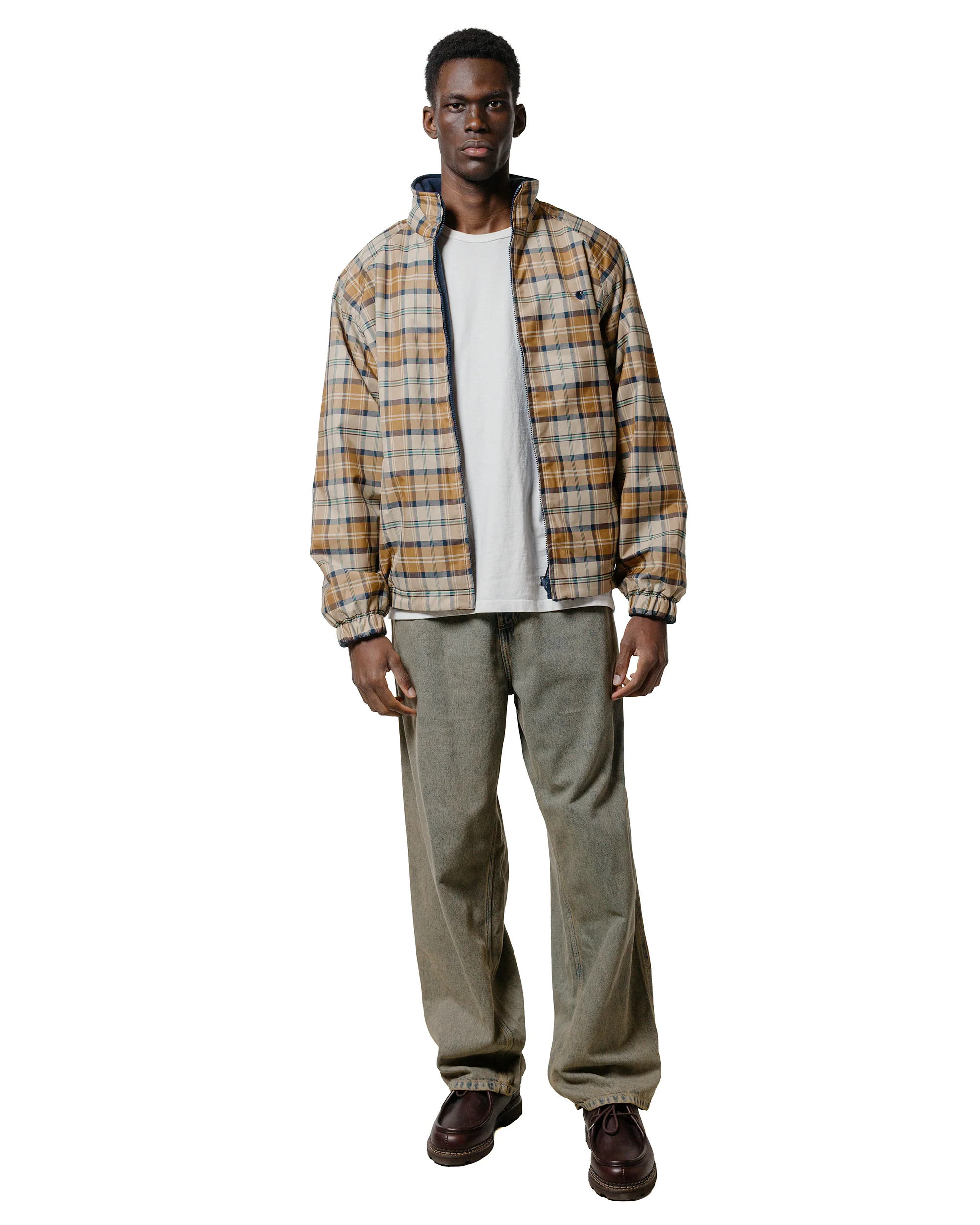 Carhartt W.I.P. OG Single Knee Pant Blue/Leather Garment Dyed - Image 4