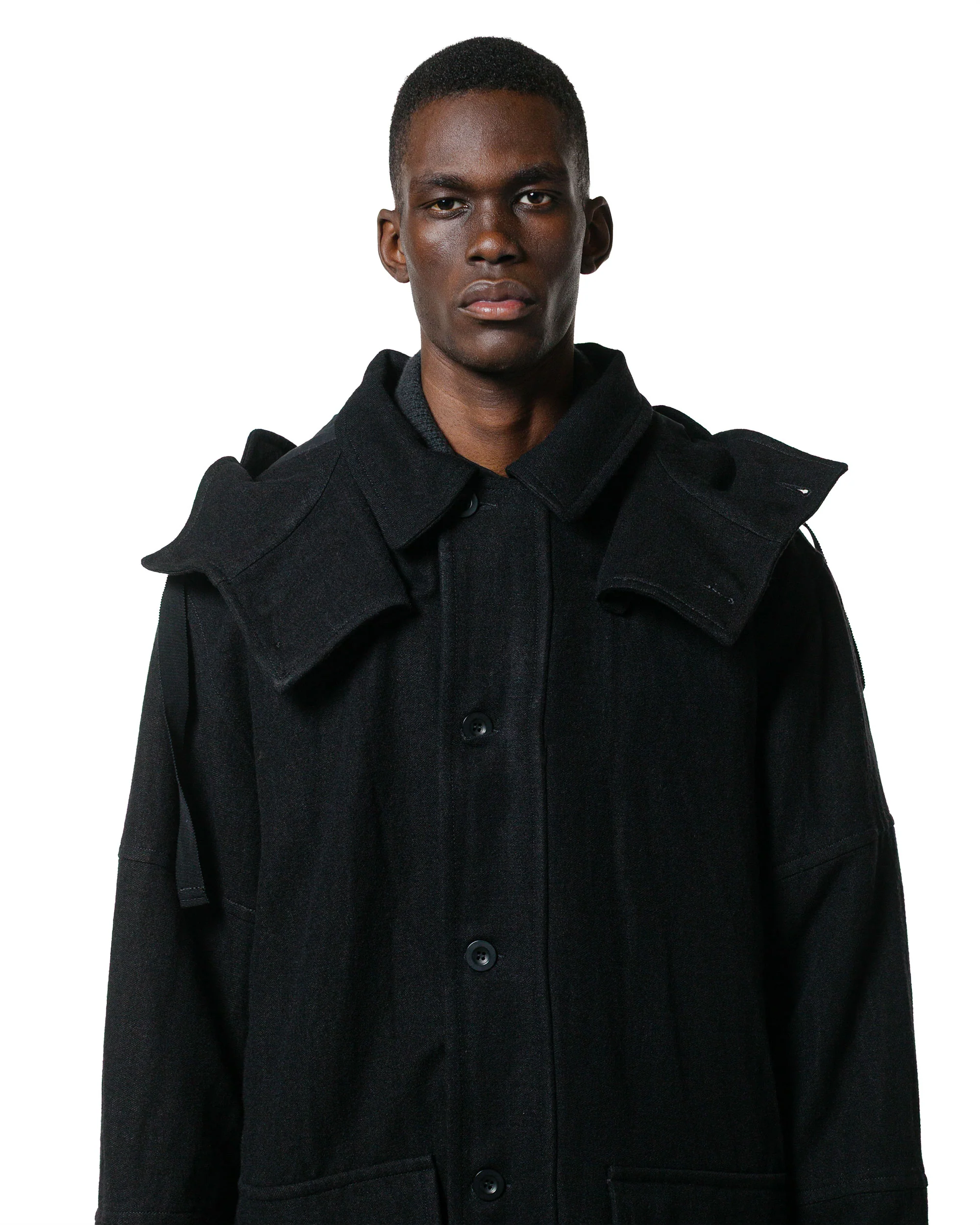 CASEY CASEY Henry Parka Cognac Black - Image 6