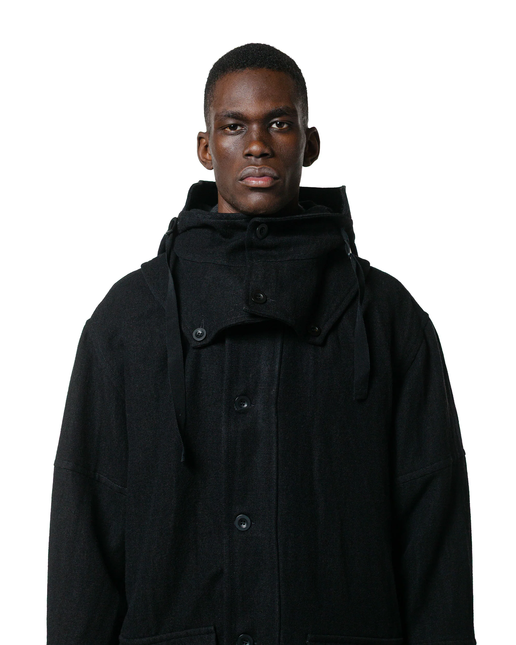 CASEY CASEY Henry Parka Cognac Black - Image 7