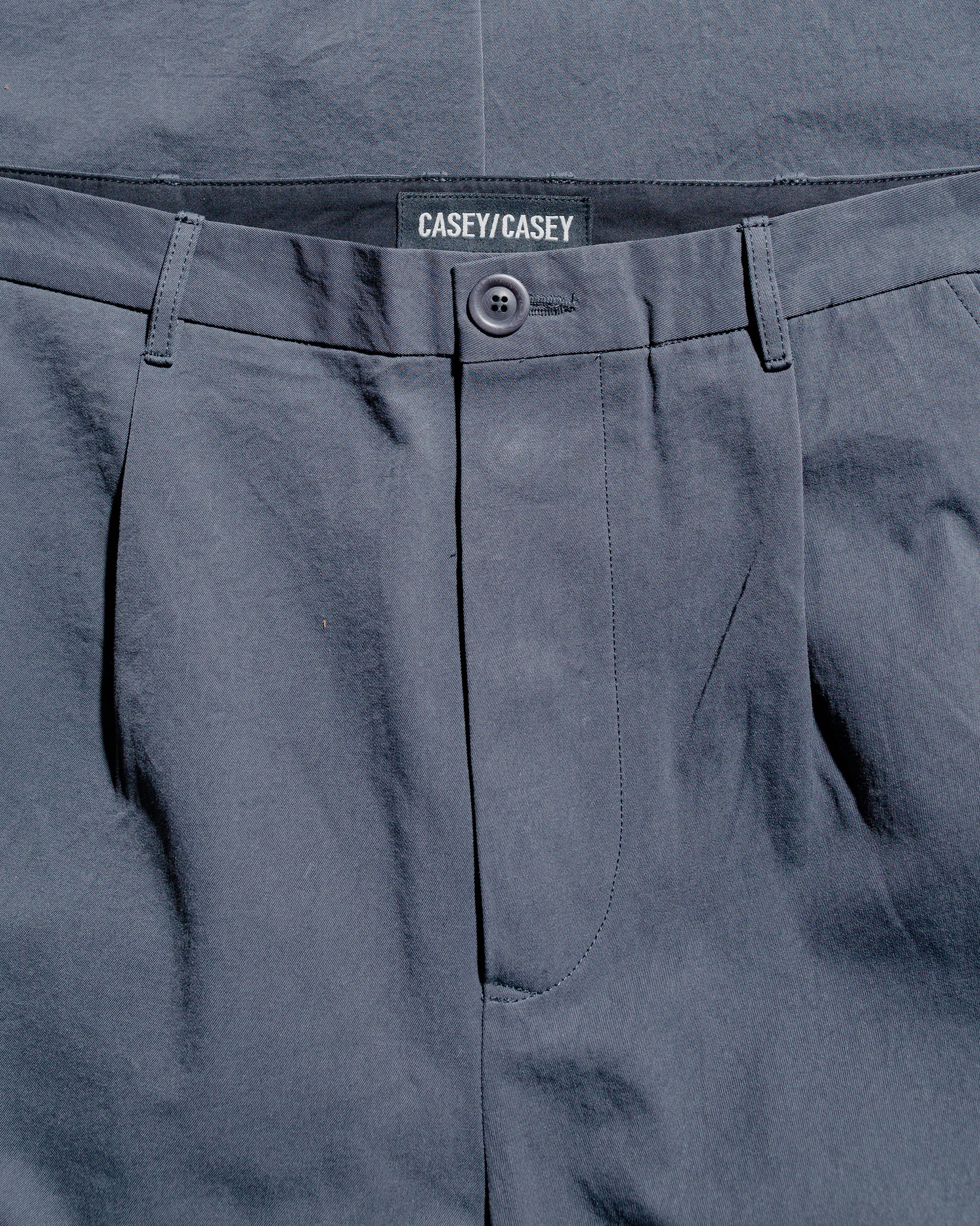 CASEY CASEY Mili Hiroshi Pant Double Cot Blu Skull - Image 5