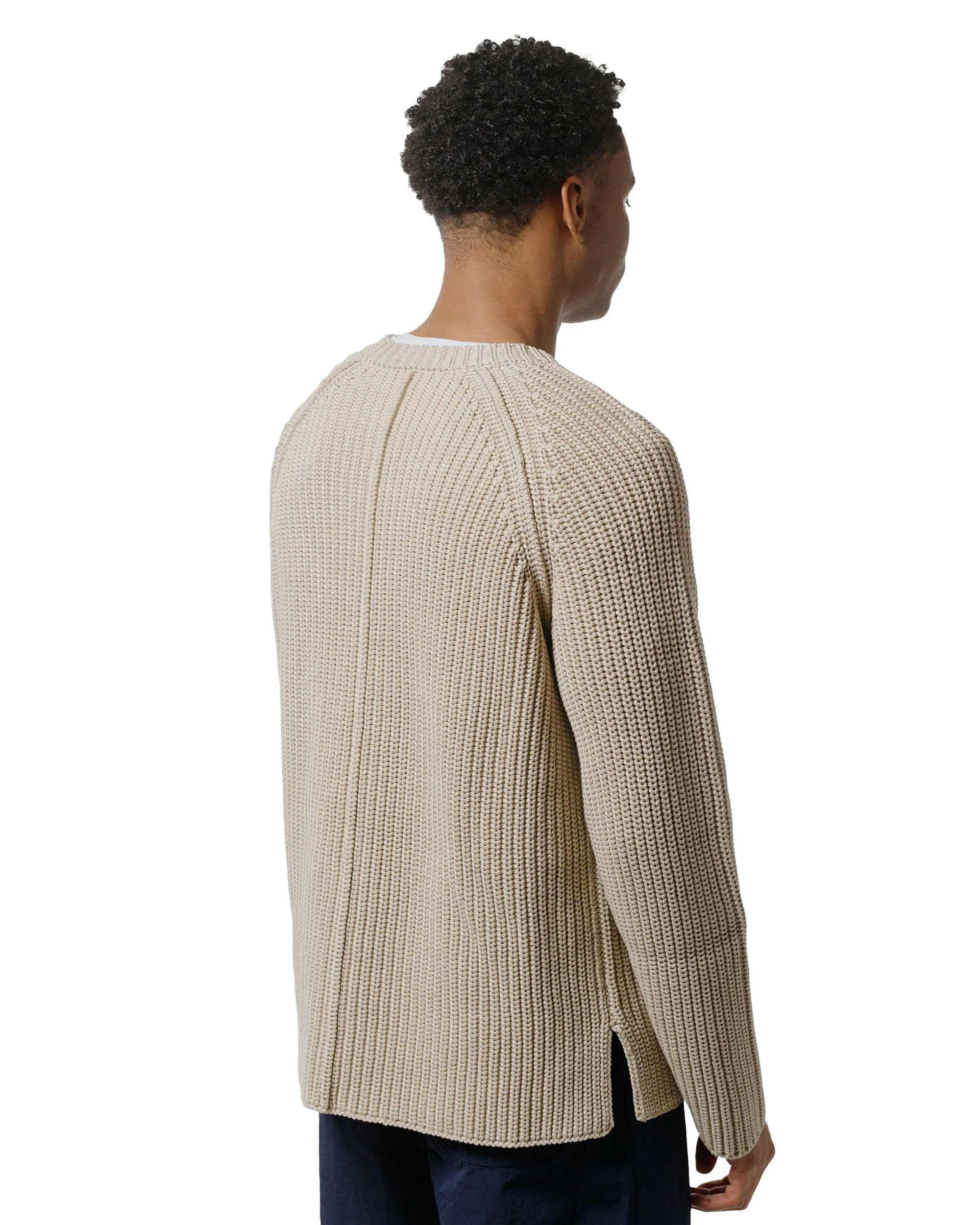 CASEY CASEY Pannocchia Sweater Crepe Cot Concrete - Image 3
