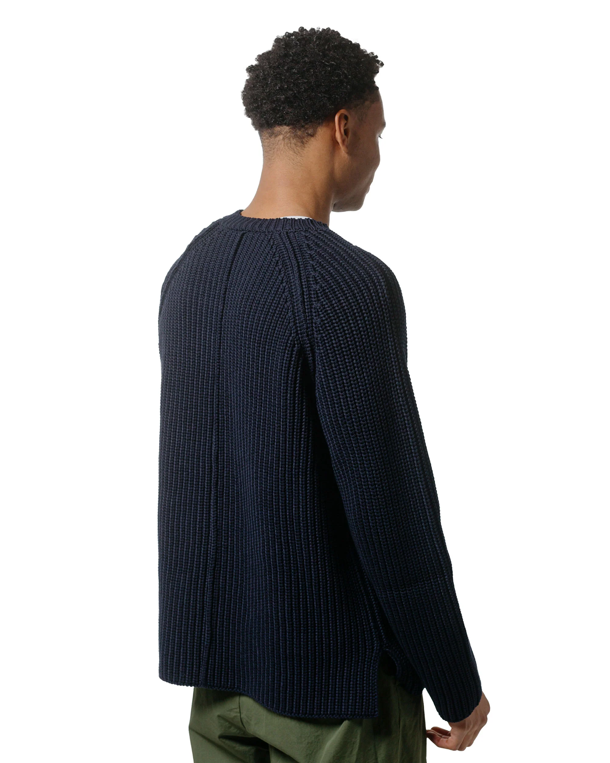 CASEY CASEY Pannocchia Sweater Crepe Cot Navy - Image 3