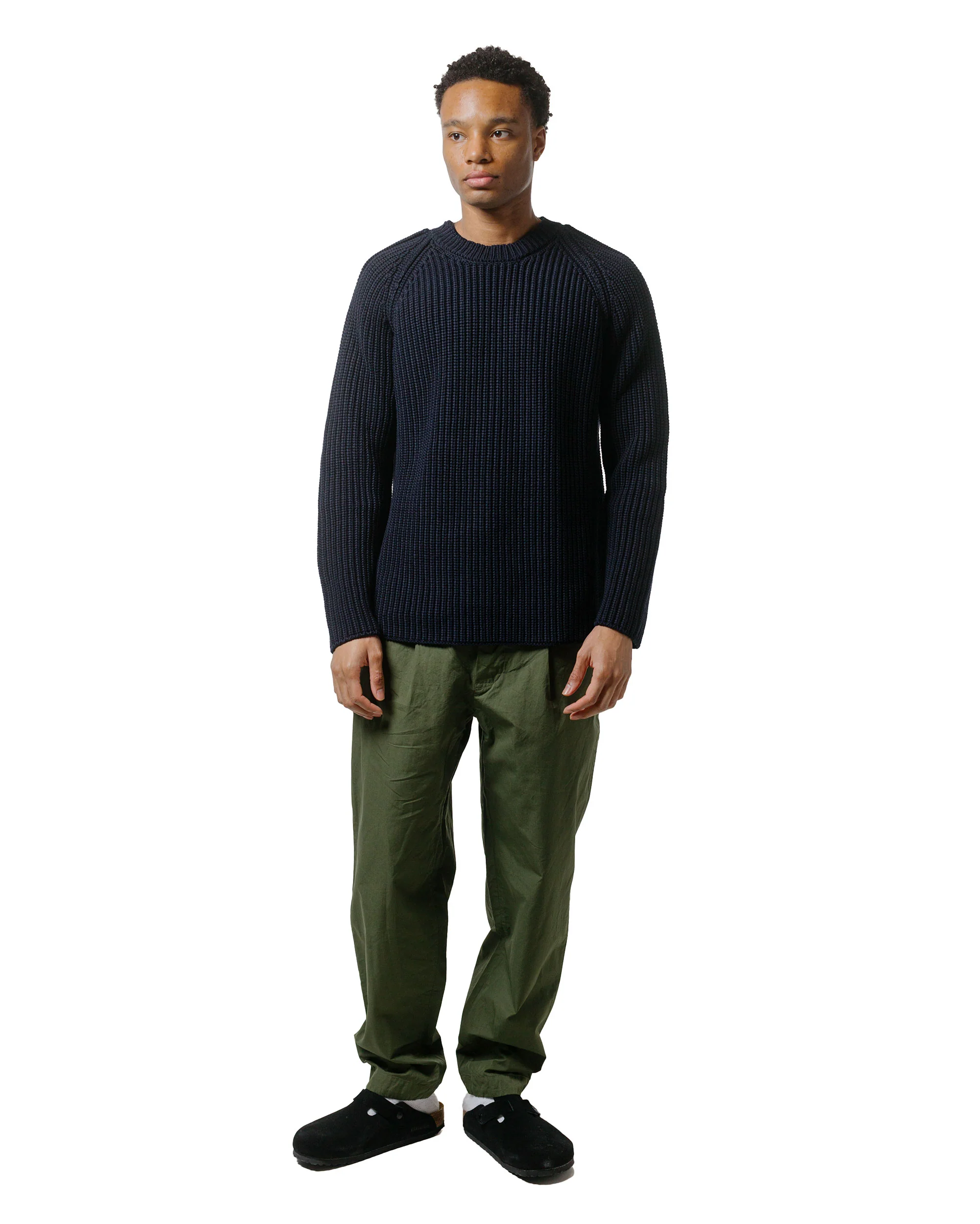 CASEY CASEY Pannocchia Sweater Crepe Cot Navy - Image 4
