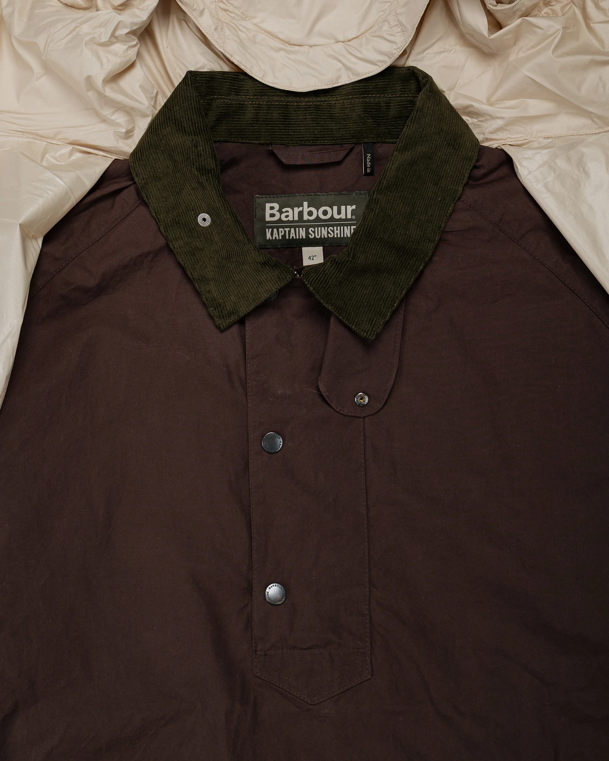 Barbour KAPTAIN SUNSHINE Transport Smock Casual Jacket Light Olive - Image 6