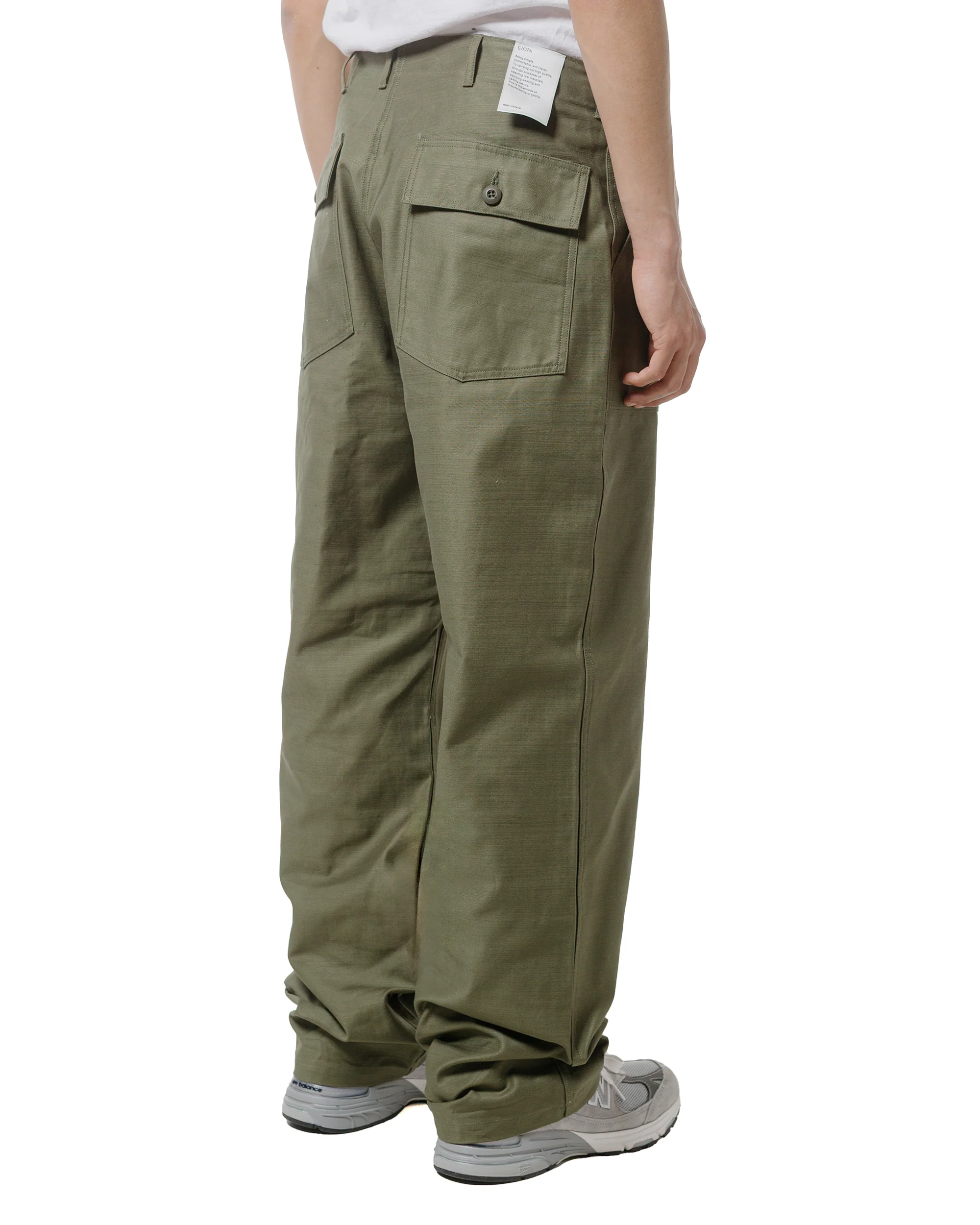 CIOTA Baker Pants (Wide Straight) Dark Olive - Image 3