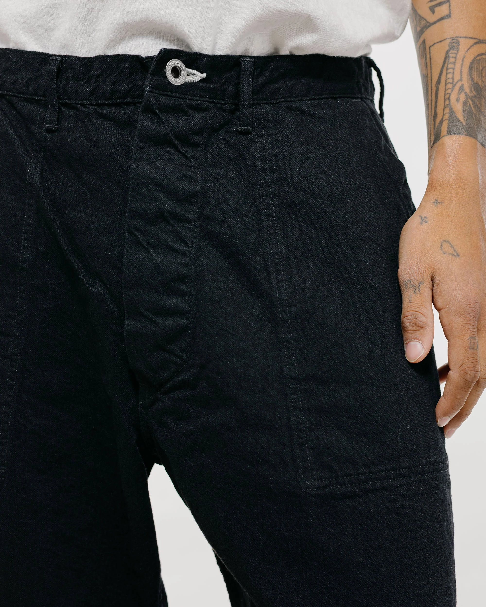 CIOTA Denim Baker Pants Black (One Wash) - Image 3