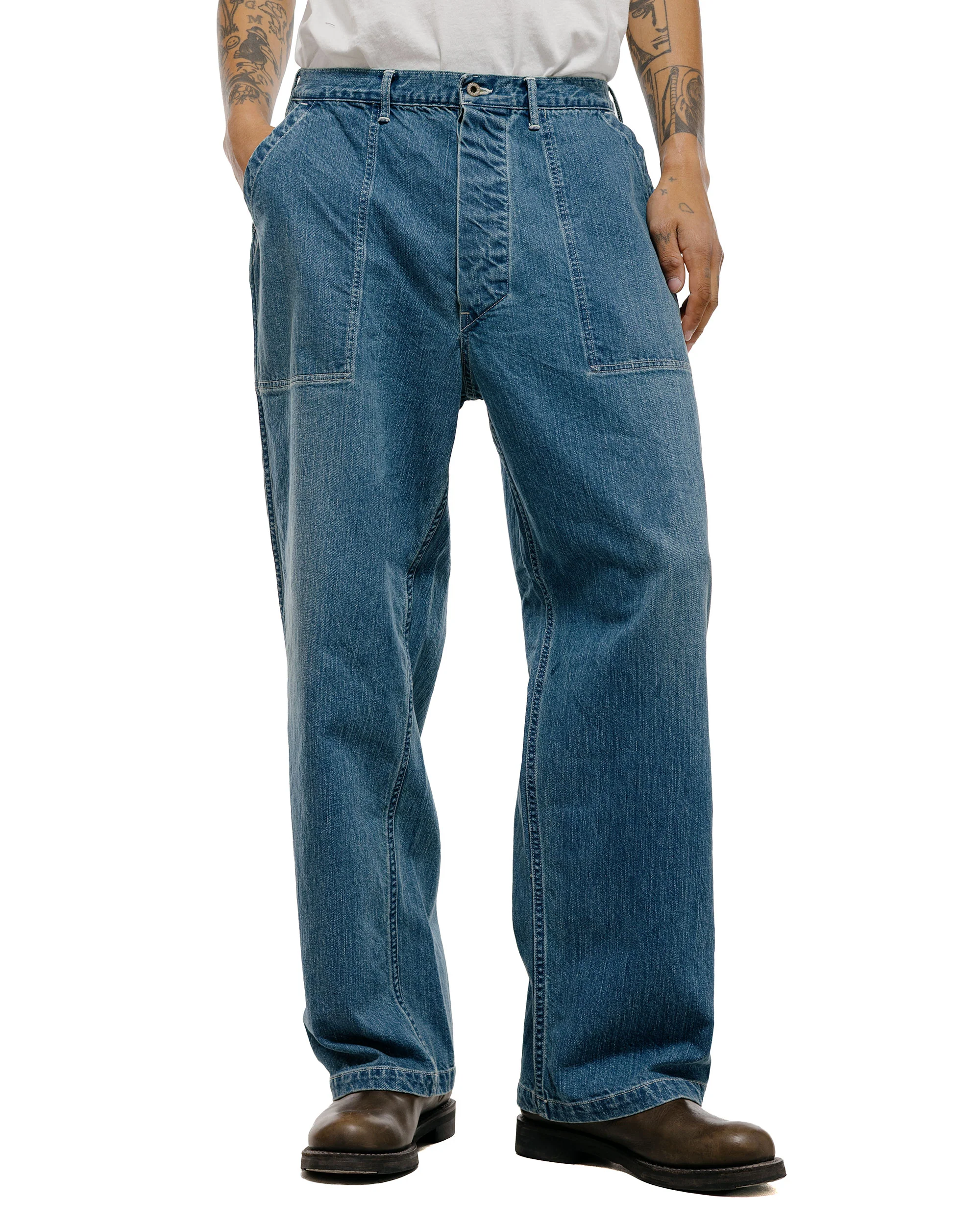 CIOTA Denim Baker Pants Medium Blue - Image 2