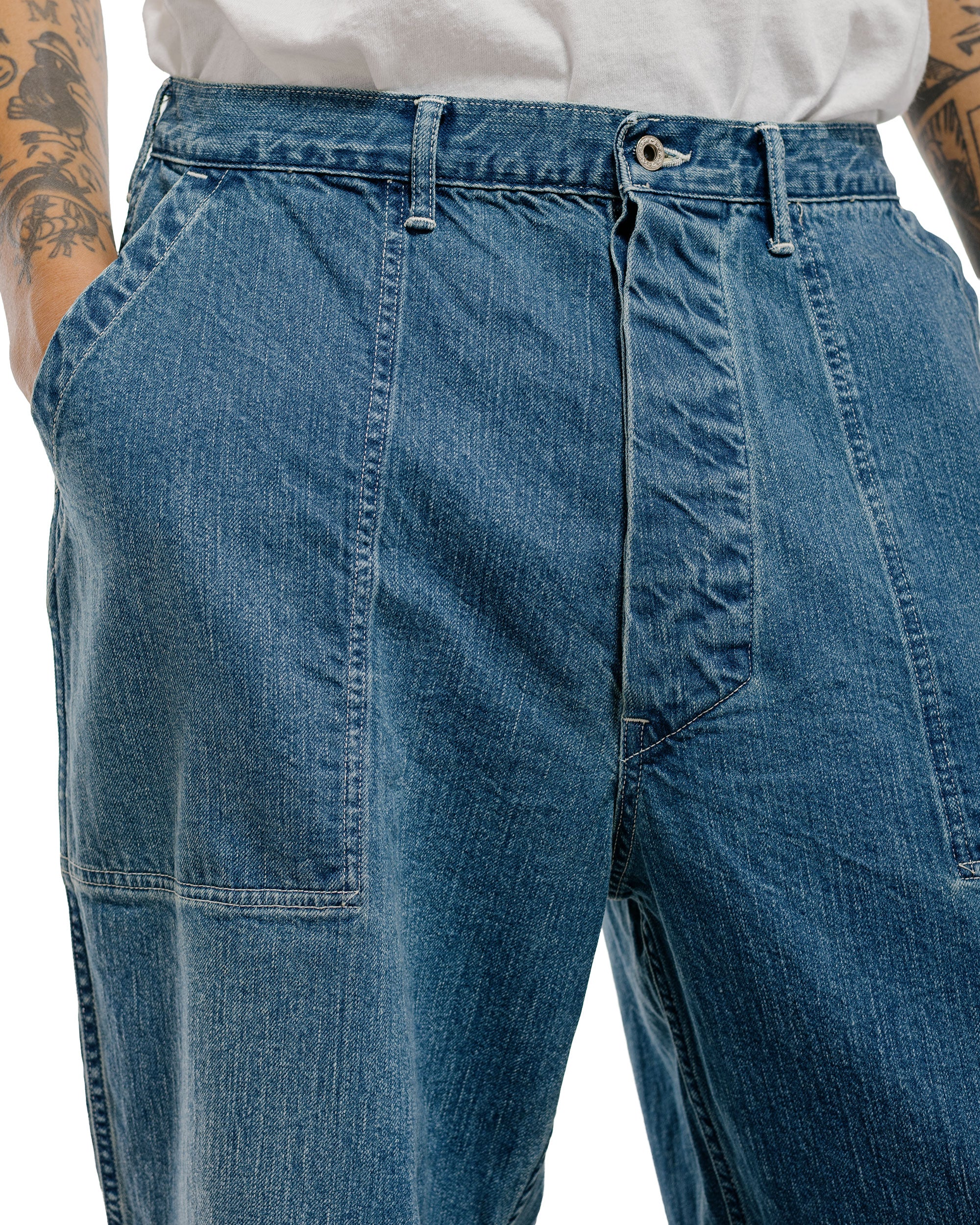 CIOTA Denim Baker Pants Medium Blue - Image 3